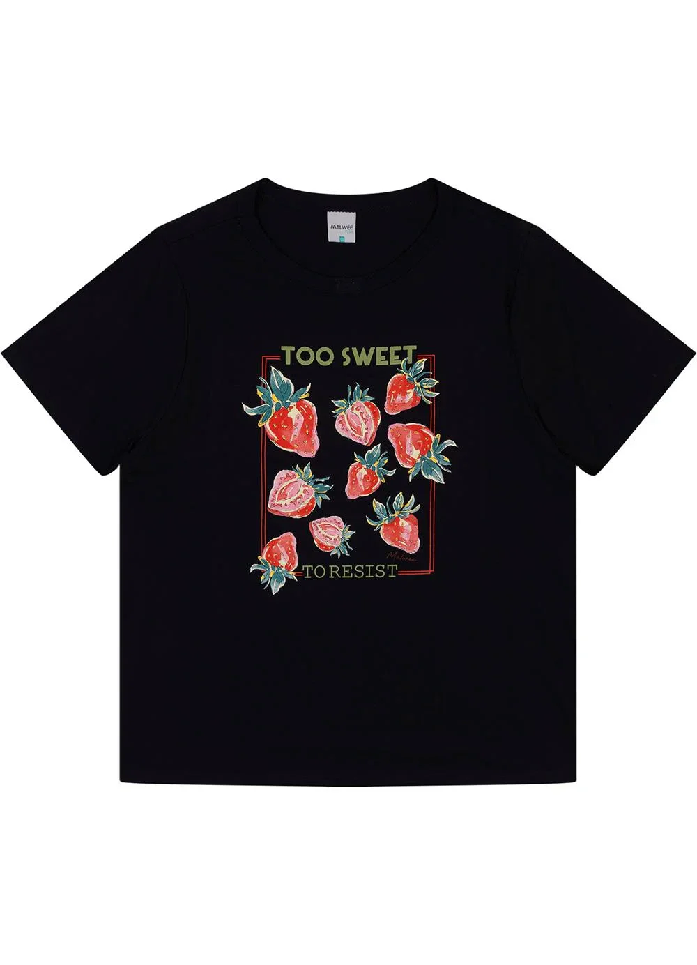 Malwee - Camiseta Too Sweet To Resist Preto