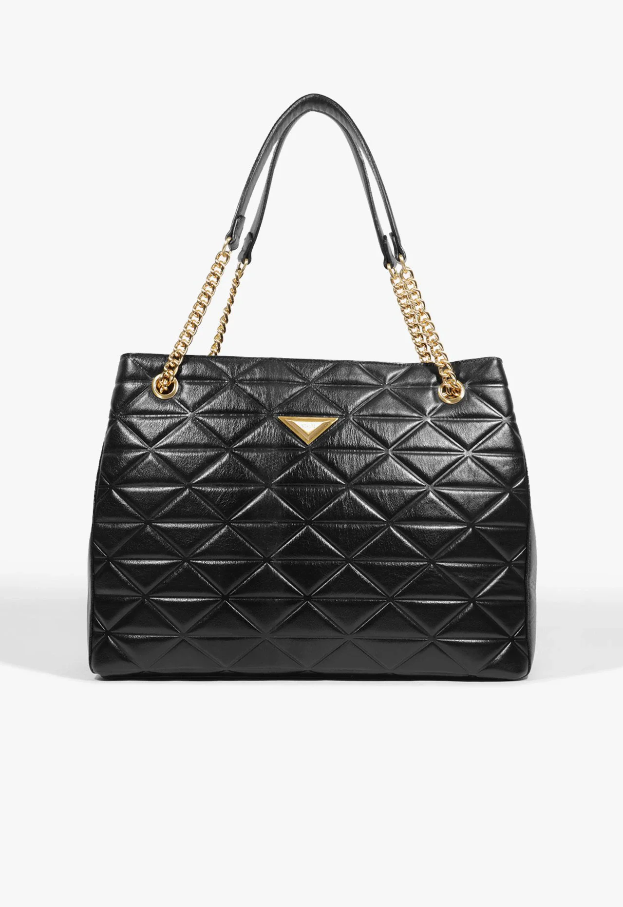 Bolsa Jossie Grande Couro Preta