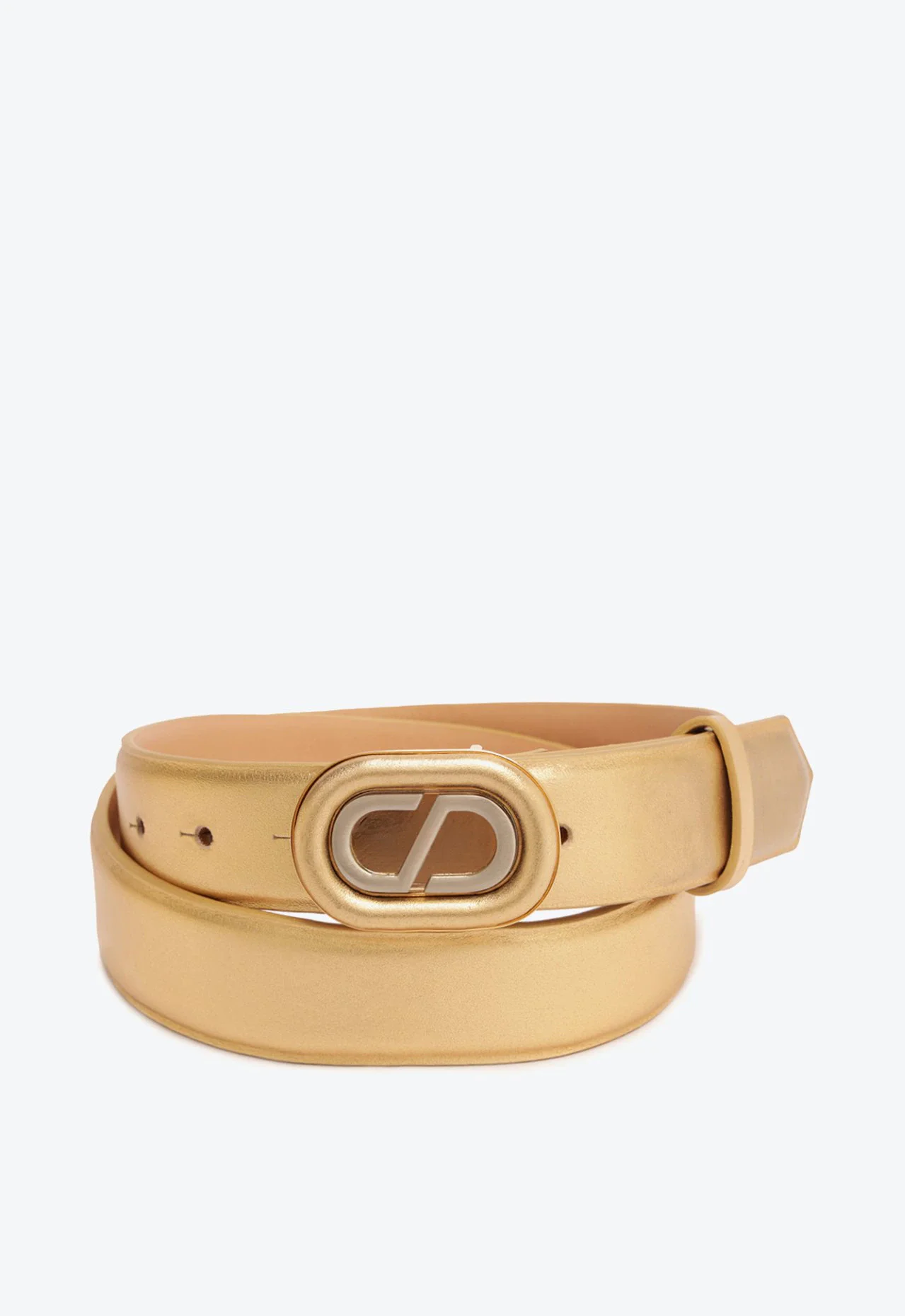 Cinto Dazzle Couro Dourado