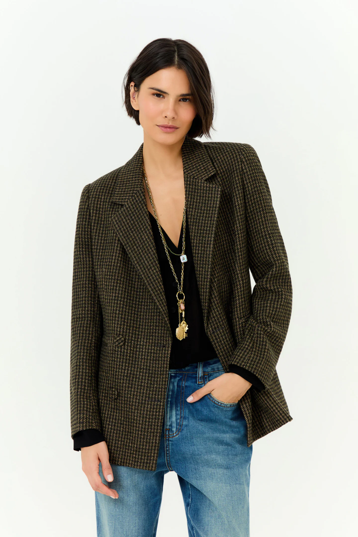 Blazer Alfaiataria Xadrez