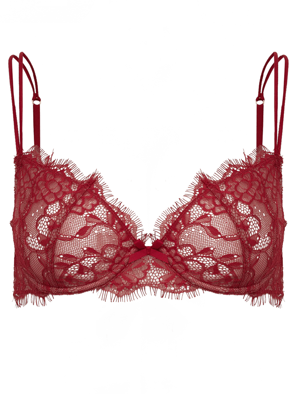 Sutiã Underwire Balconet Renda Nuit Vermelho Rio Red