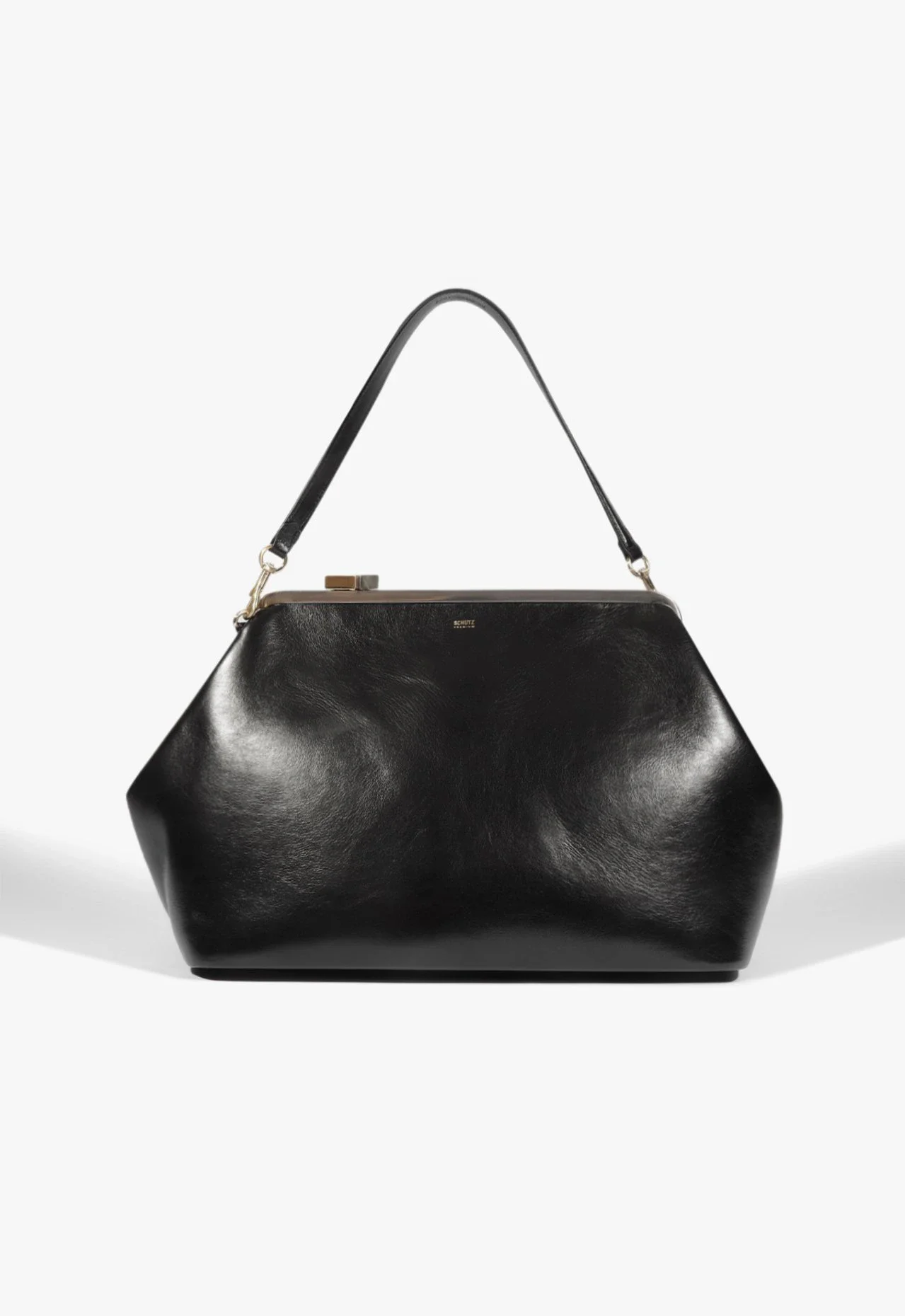 Bolsa Clutch Grande Soho Couro Preto