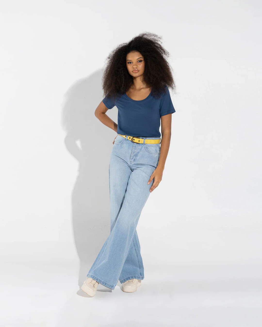 Camiseta Pima Gola U Feminina