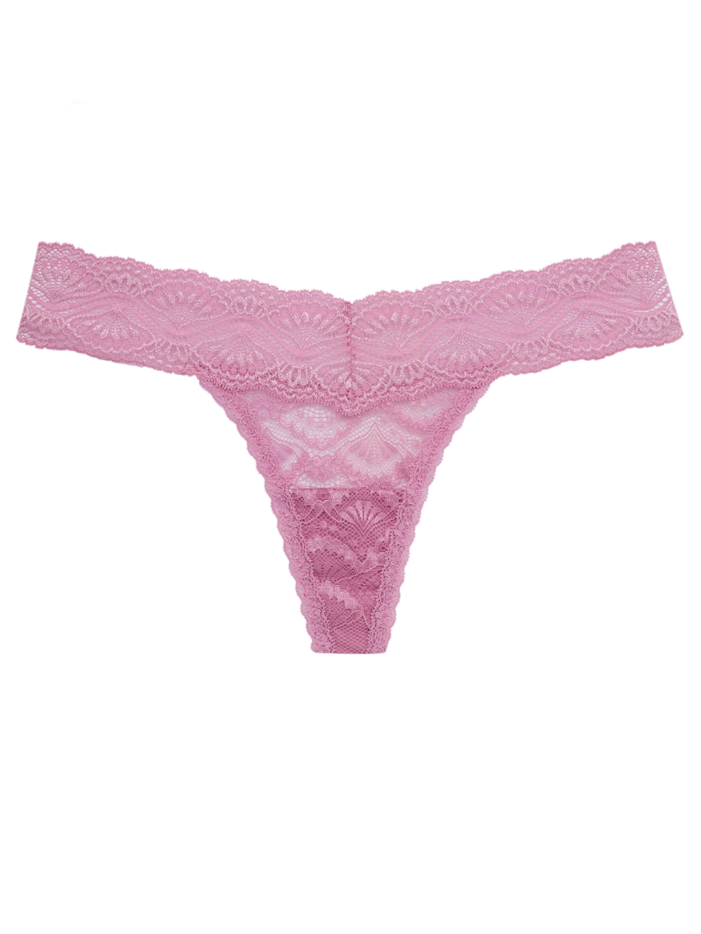 Calcinha Fio Renda Shiny Love Rosa Mauve Orchid