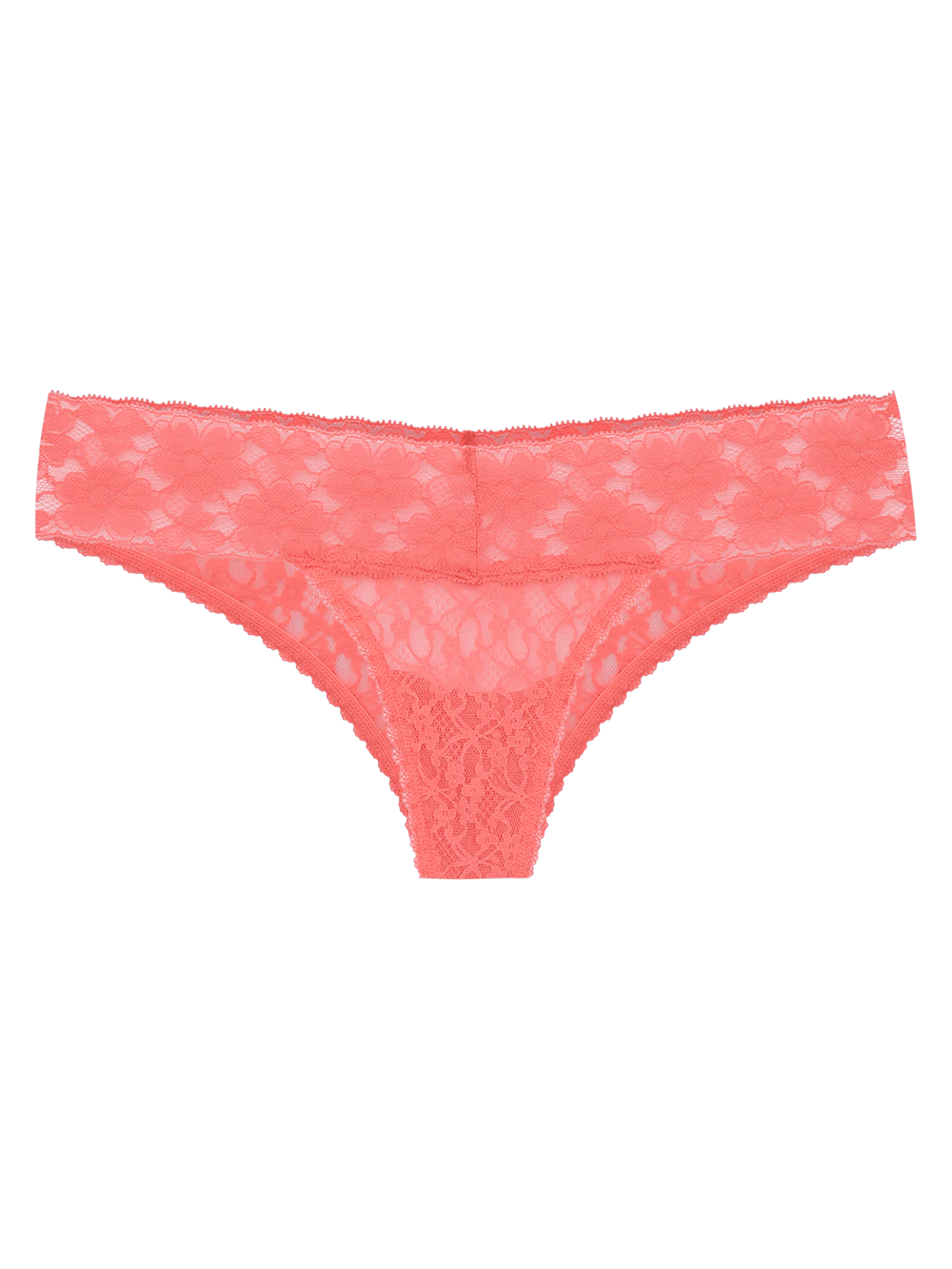 Calcinha Biquíni Renda Sweet Lace Coral Sunkist Coral