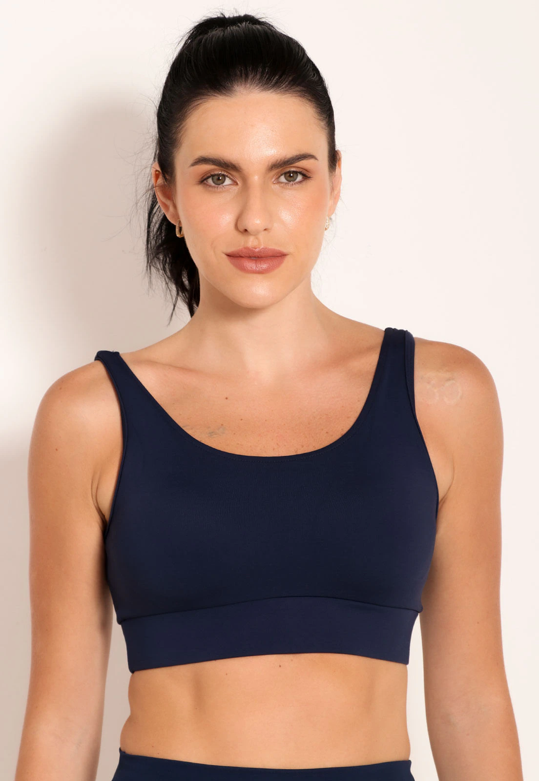 Top Fitness Kelp Com Decote V Nas Costas Com Bojo
