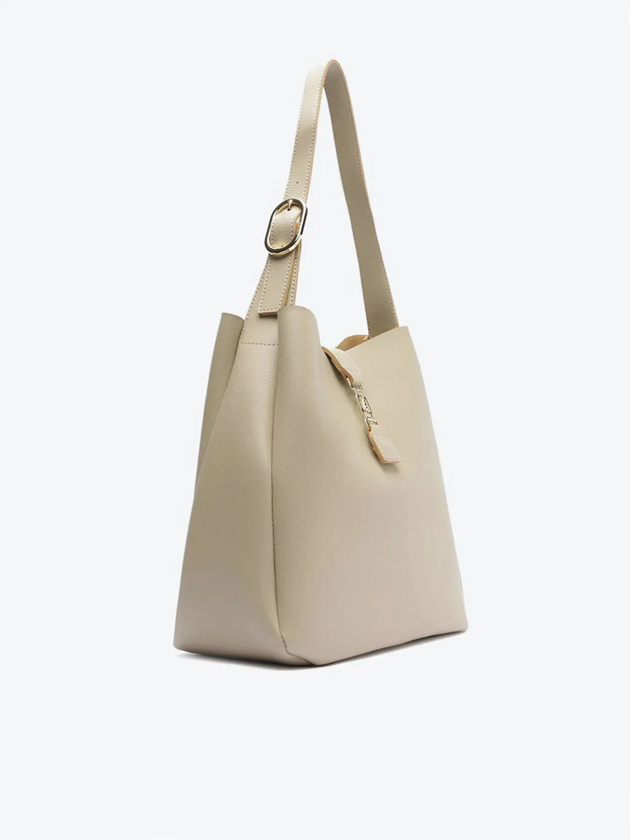 Bolsa Shopping Grande Hobo Pin A Cinza