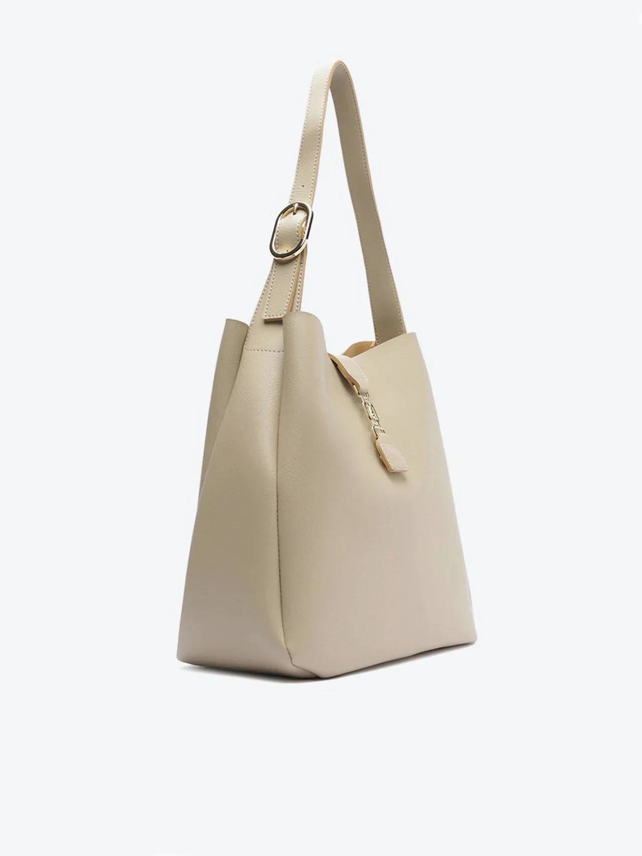 Bolsa Shopping Grande Hobo Pin A Cinza