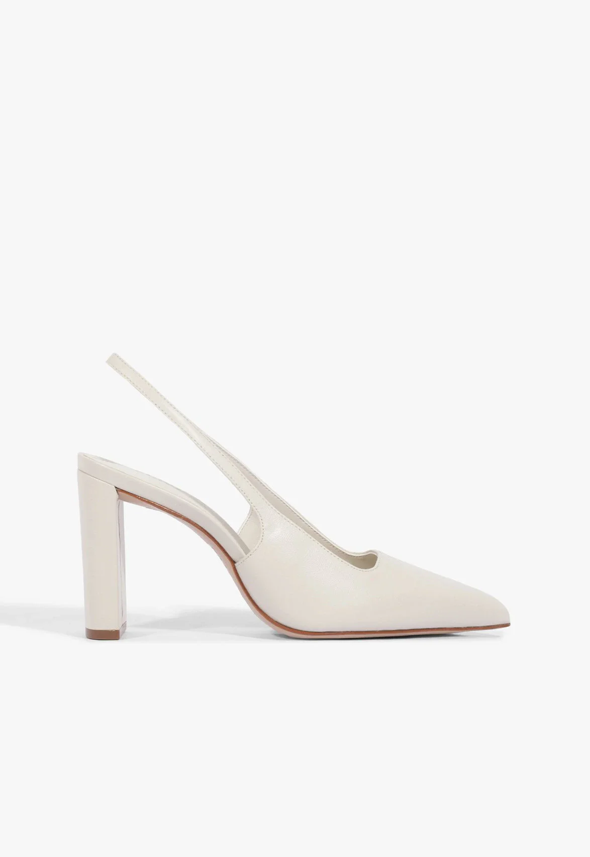 Mule Charlie Couro Branco