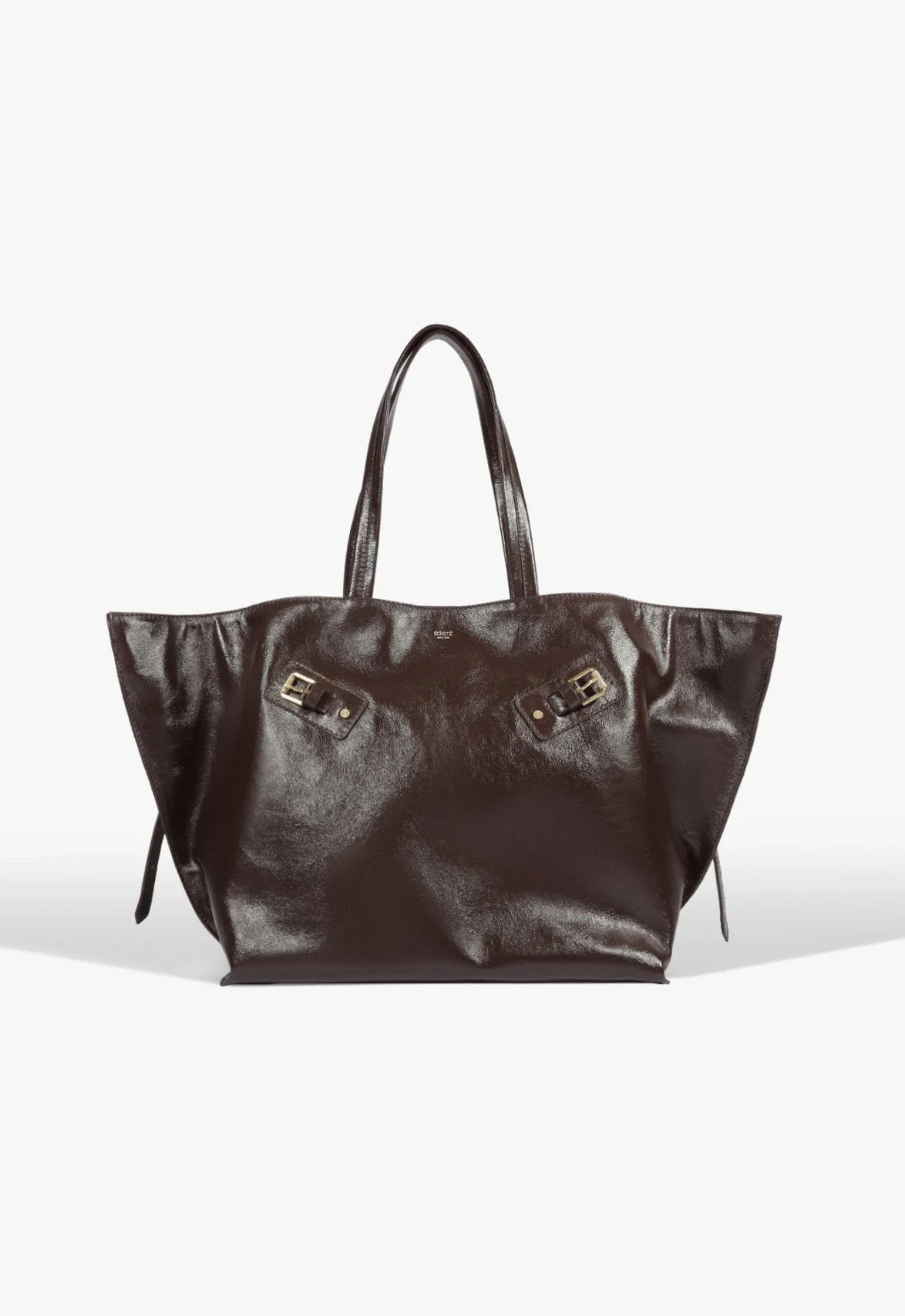 Bolsa Shopping Melanie Grande Couro Marrom