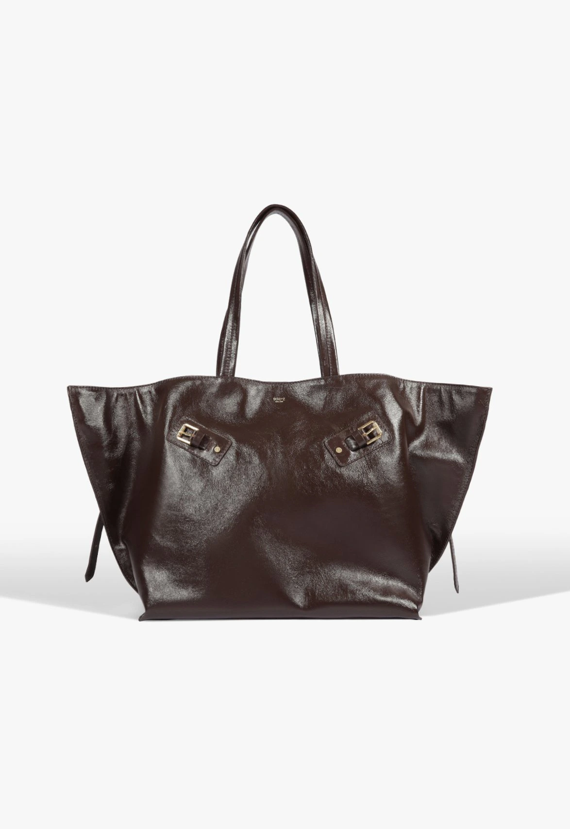 Bolsa Shopping Melanie Grande Couro Marrom