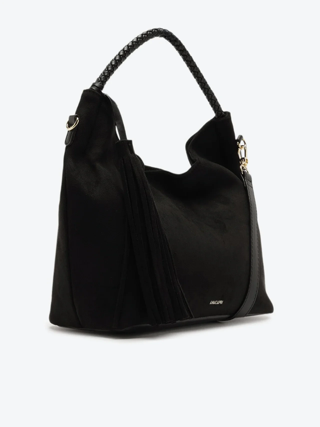 Bolsa Shopping Grande Hobo Skin Preta