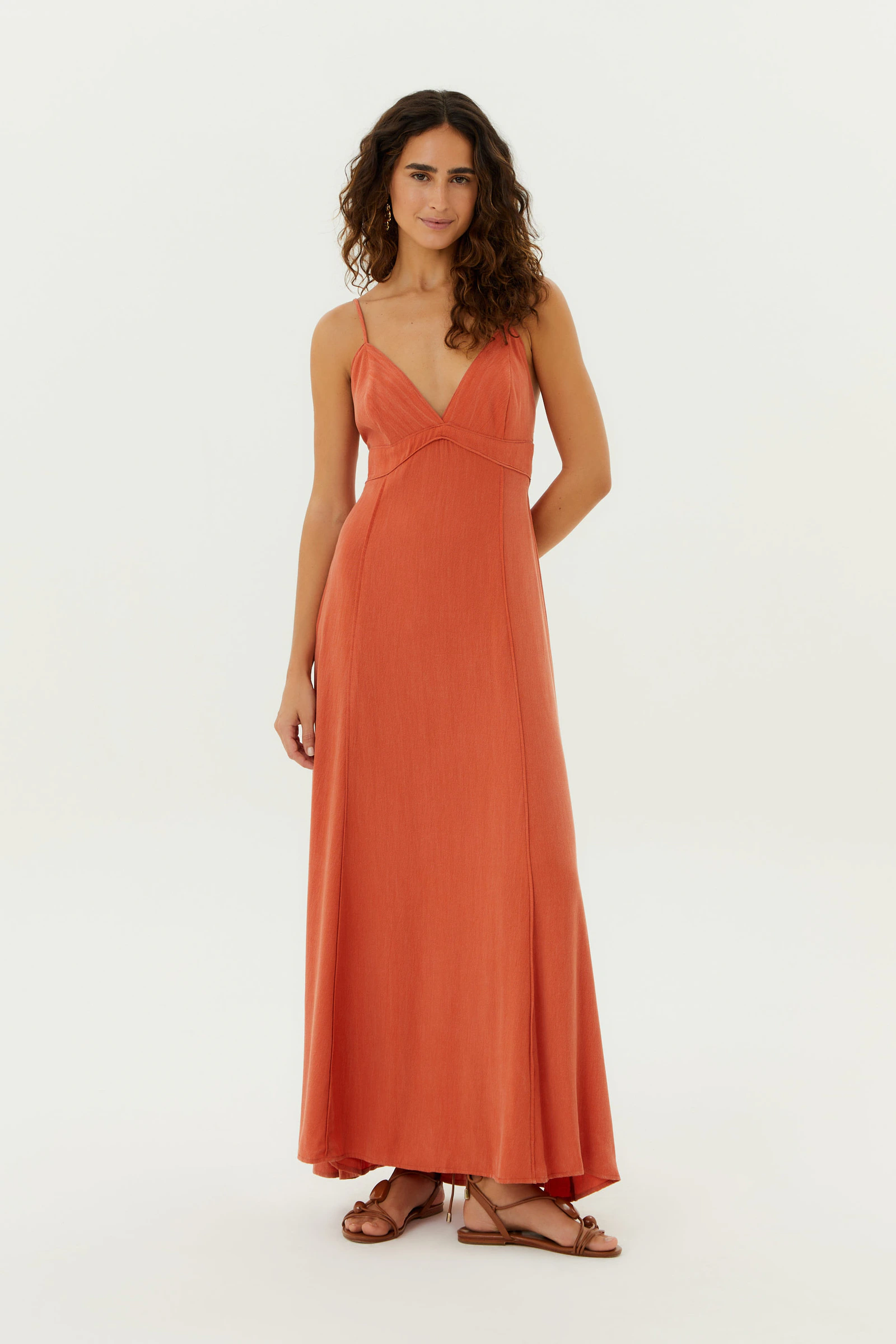 Vestido Midi Decote Vivos