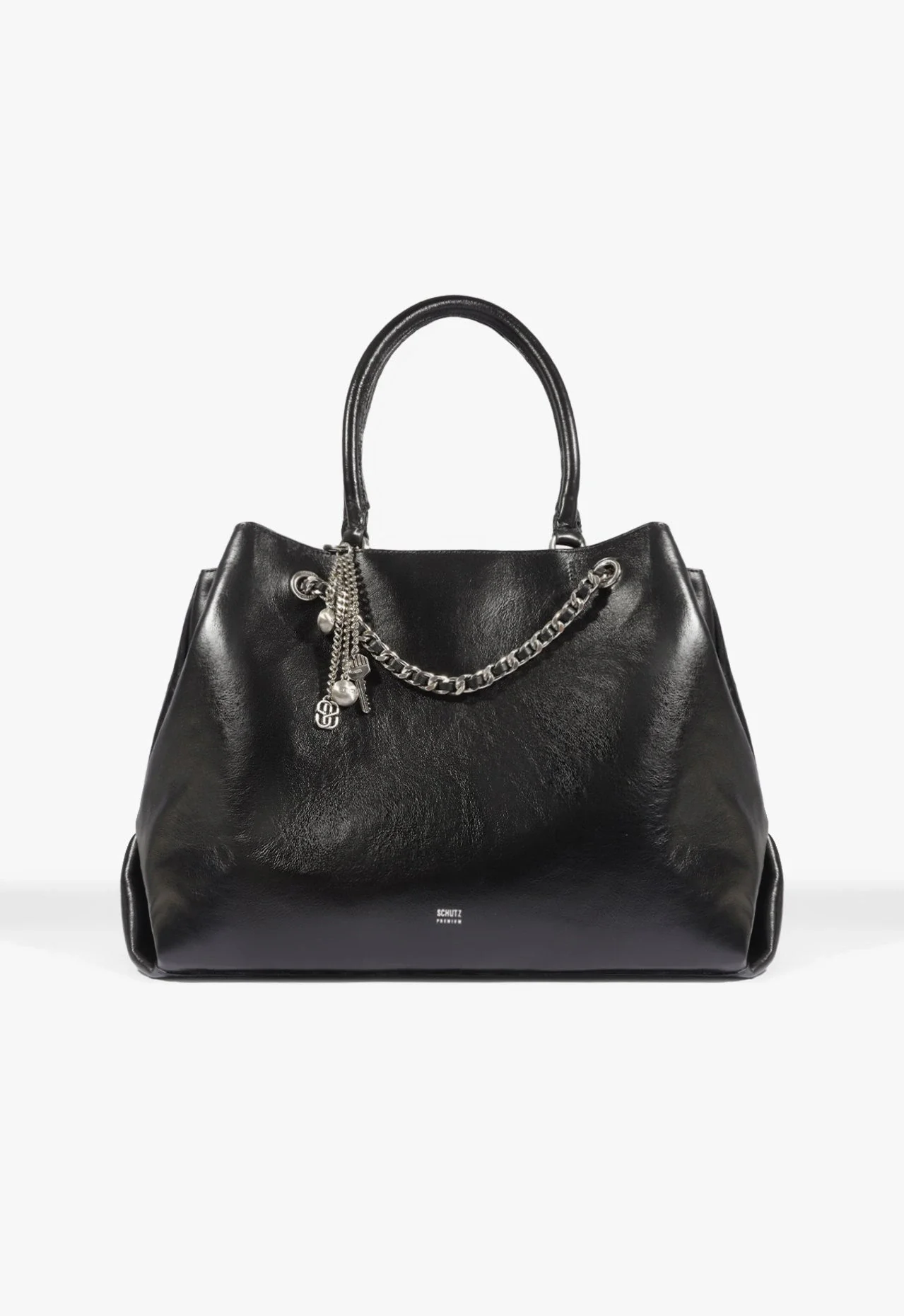 Bolsa Tote Robin Grande Couro Preta