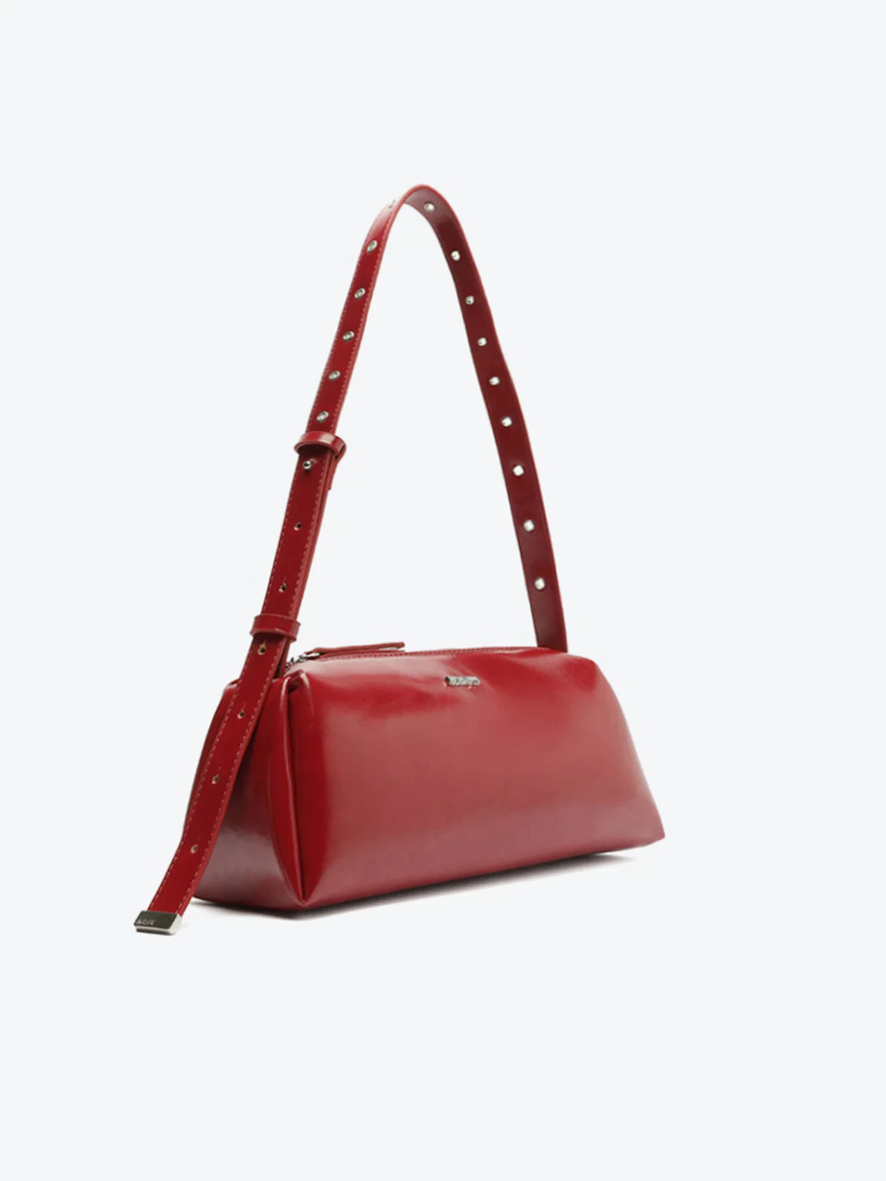 Bolsa Tiracolo Média Tube Verniz Vermelha