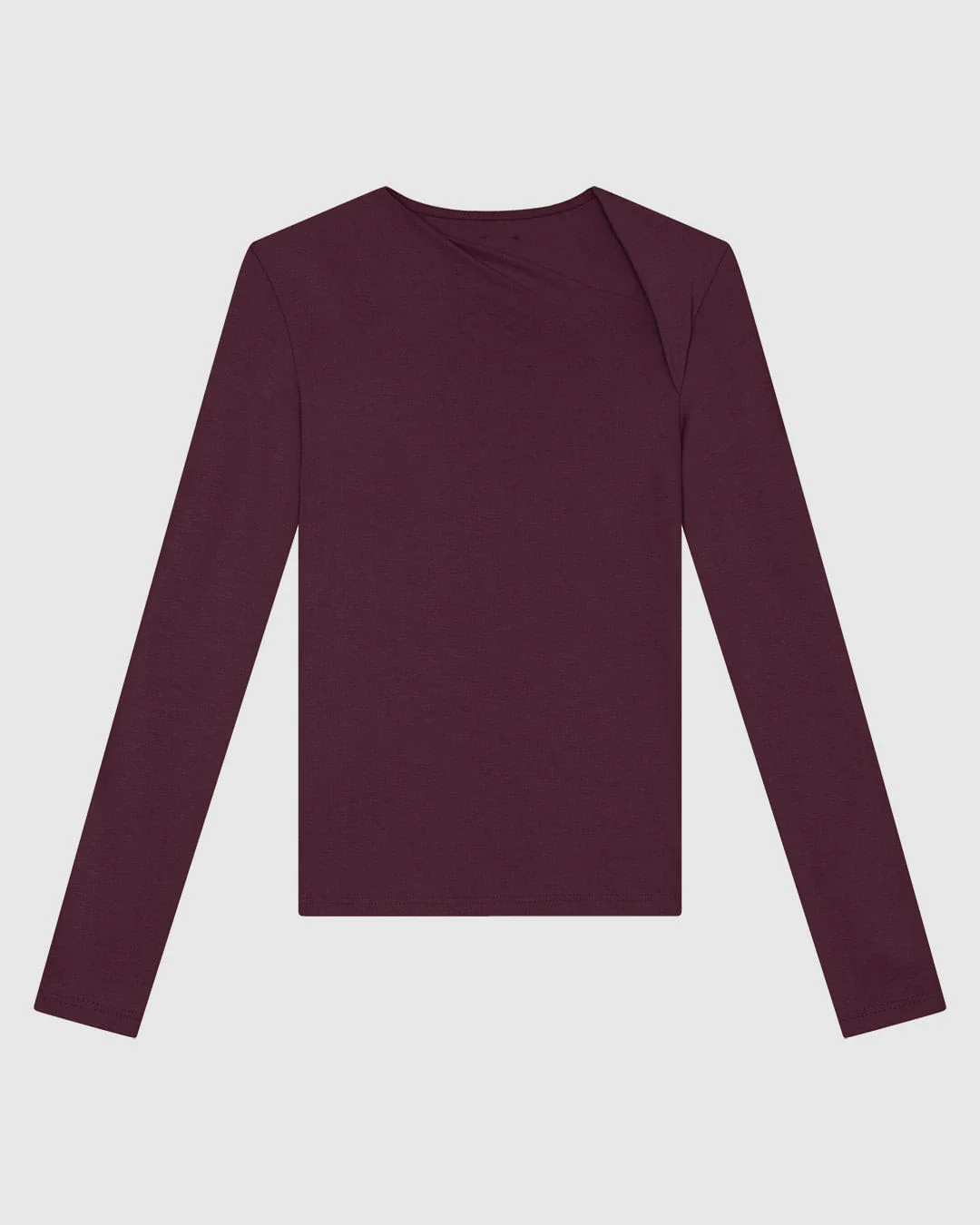 Blusa Feminina Justa Manga Longa Fenda No Ombro Em Viscose Stretch - ENFIM
