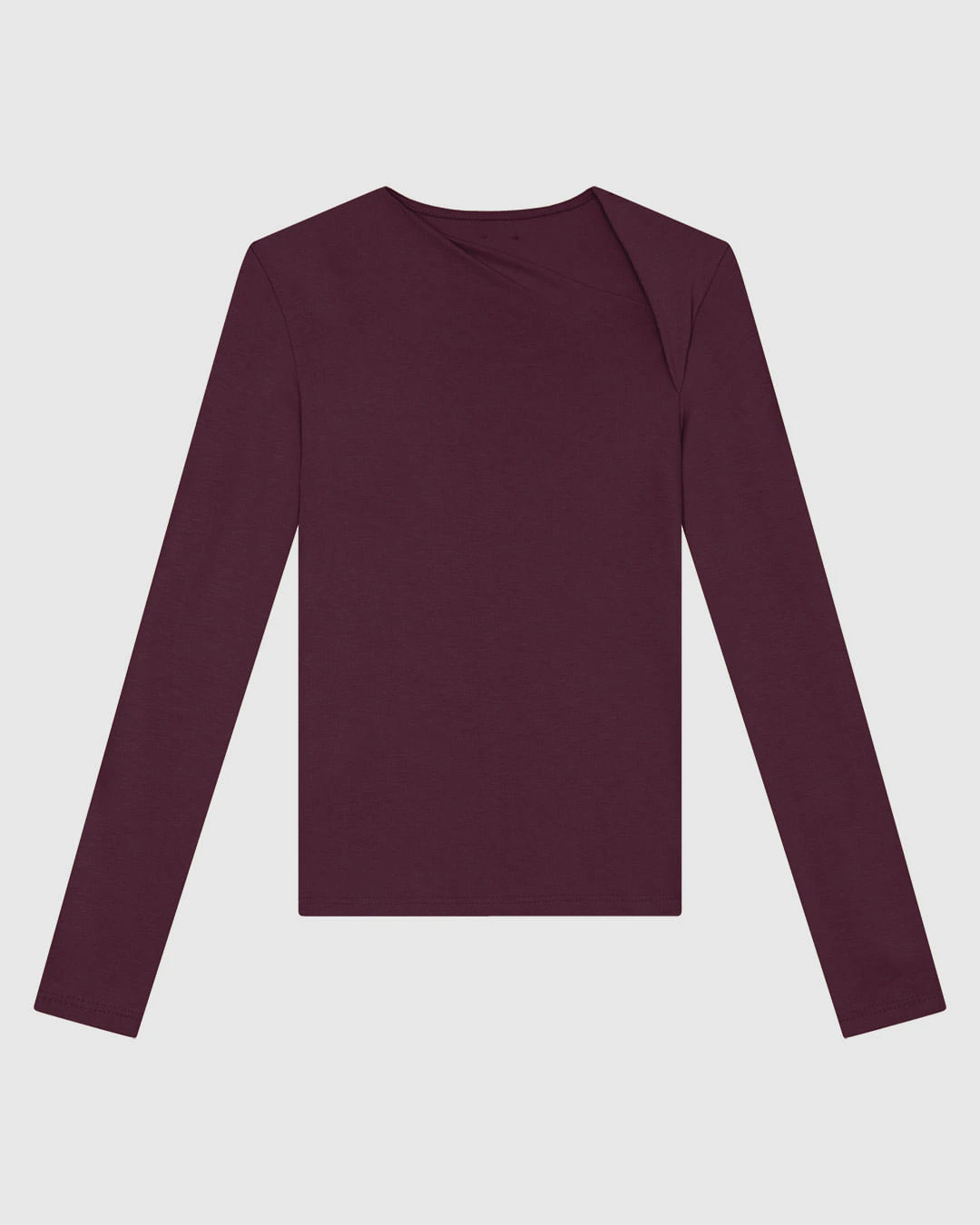 Blusa Feminina Justa Manga Longa Fenda No Ombro Em Viscose Stretch - ENFIM