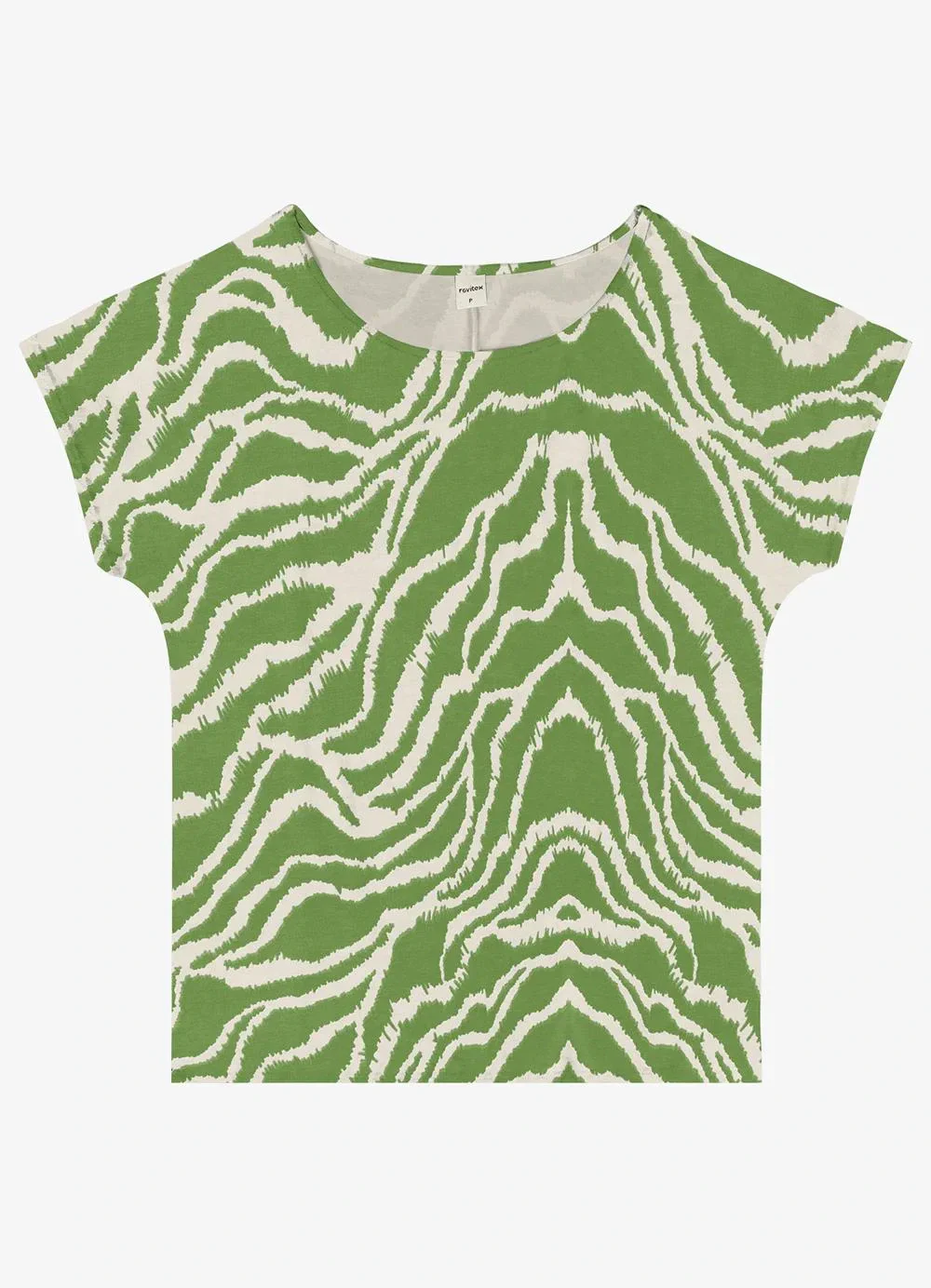 Rovitex - Blusa Feminina Estampada Viscotorcion Verde