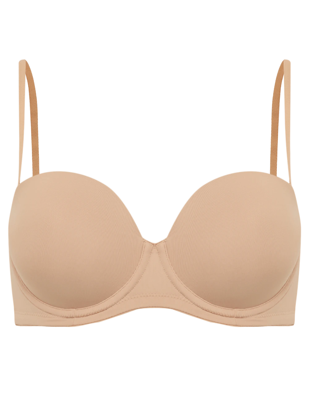 Sutiã Sem Alça Bojo S/Up Essentials Microfibra Macadamia