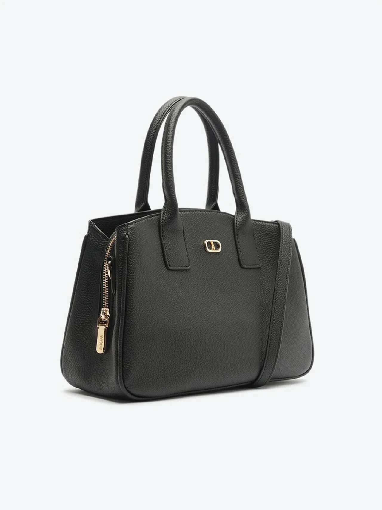 Bolsa Tote Média Bag Charm Porta-Cartão Preta
