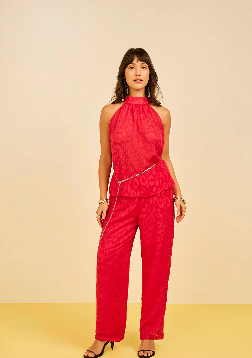 Calça Zinco Jogging Alta Rosa