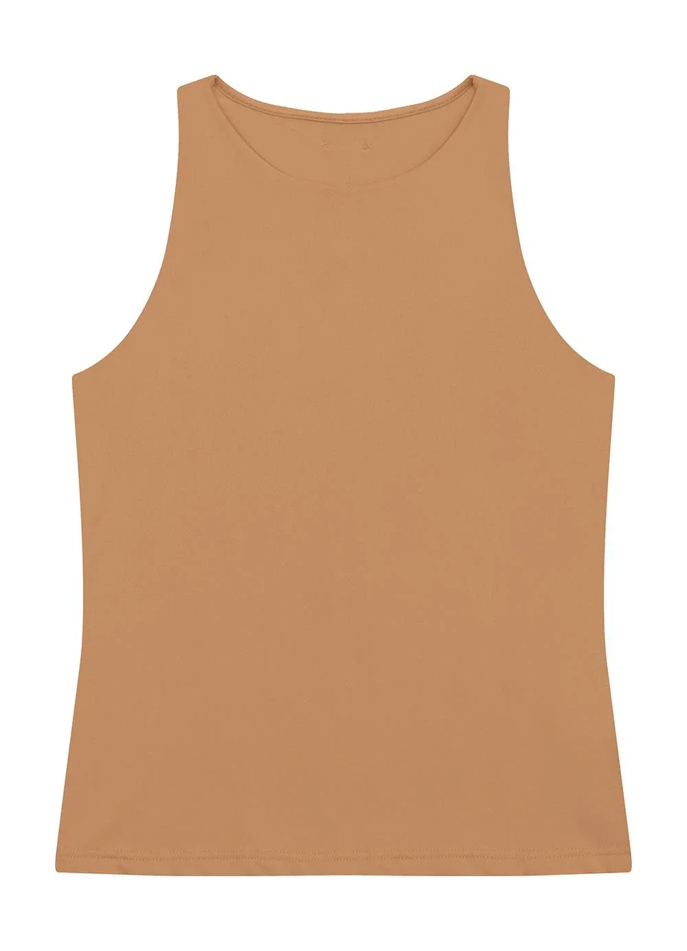Enfim - Blusa Básica em Malha Caramelo