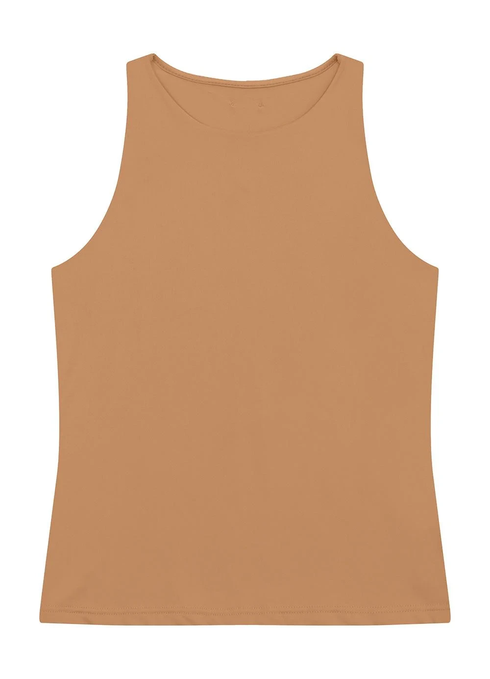 Enfim - Blusa Básica em Malha Caramelo