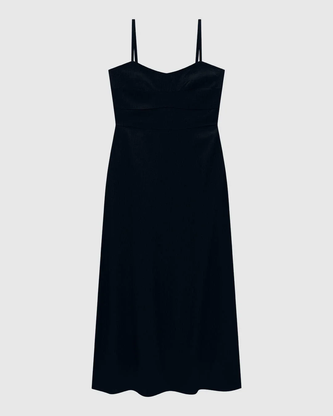 Vestido Midi Feminino Evasê Fenda Lateral Em Tecido Jacquard - ENFIM