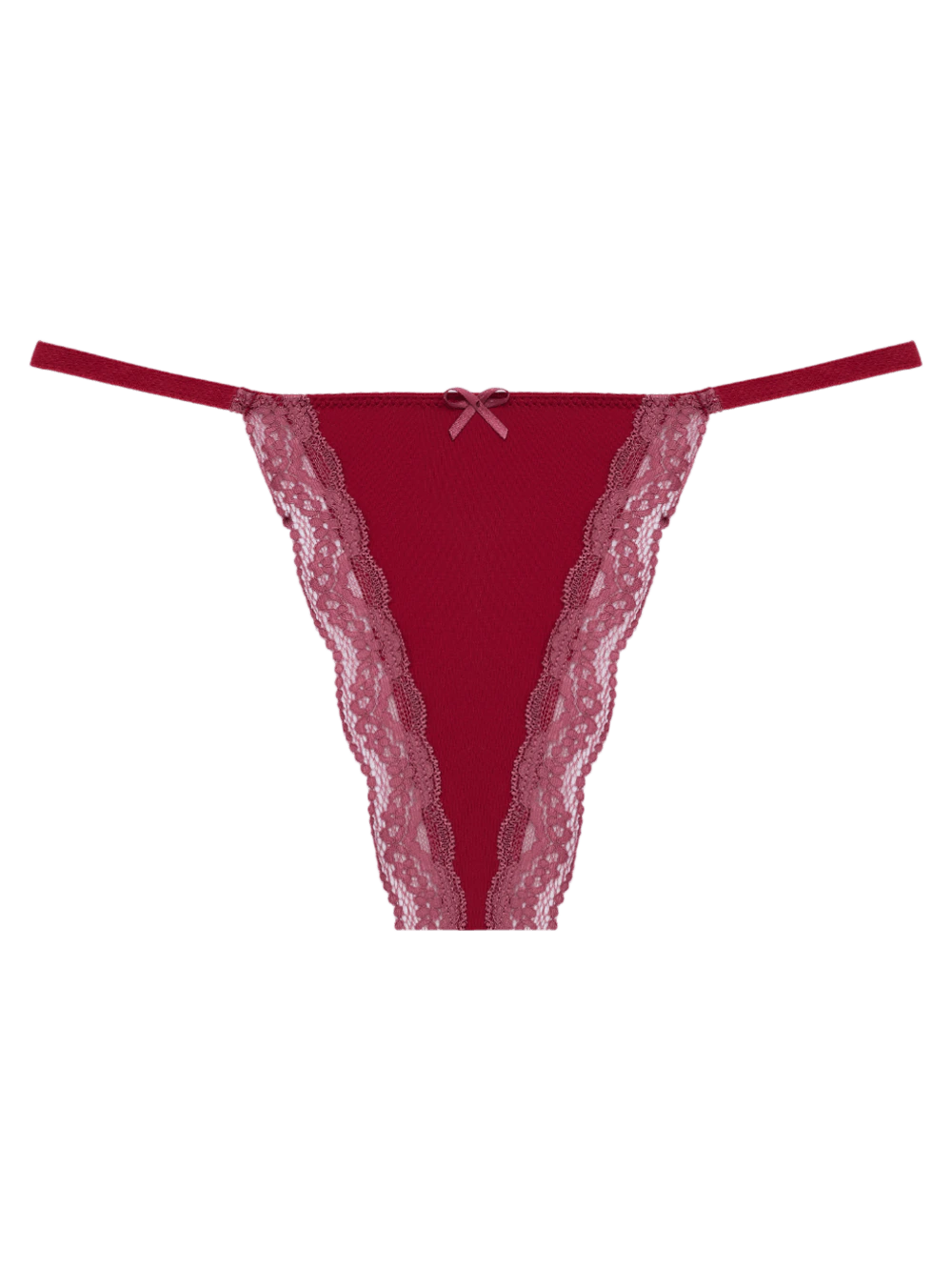 Calcinha Fio String Microfibra Pop Colors Vermelho Rhubarb