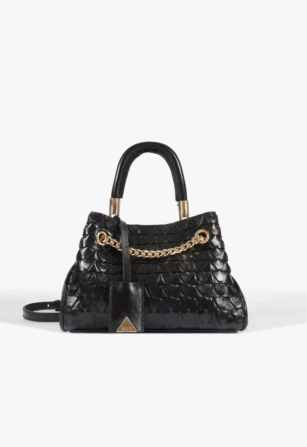 Bolsa Satchel Rebecca Média Couro Preta