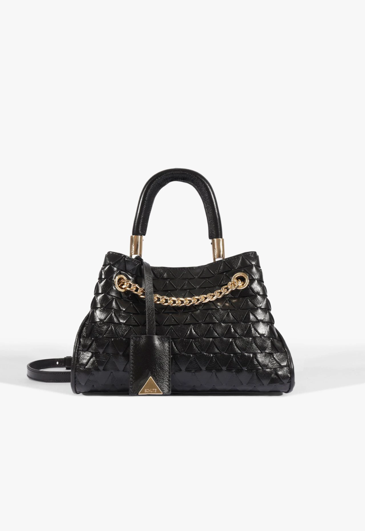 Bolsa Satchel Rebecca Média Couro Preta