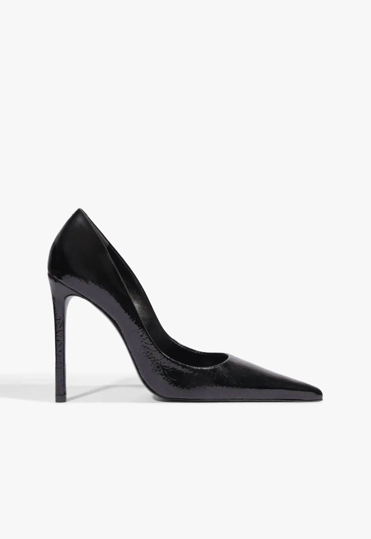 Scarpin Clara Bico Fino Couro Preta
