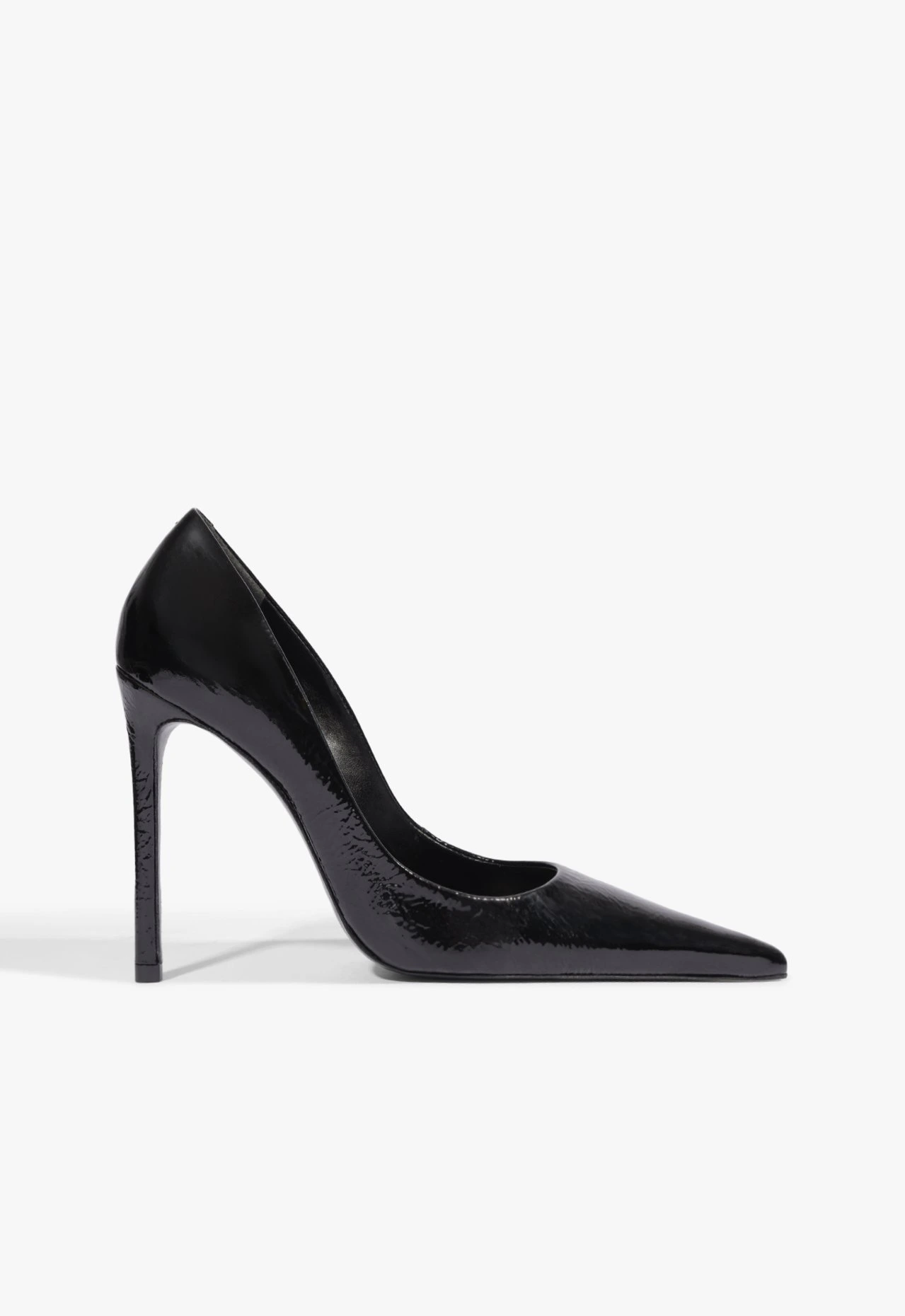 Scarpin Clara Bico Fino Couro Preta