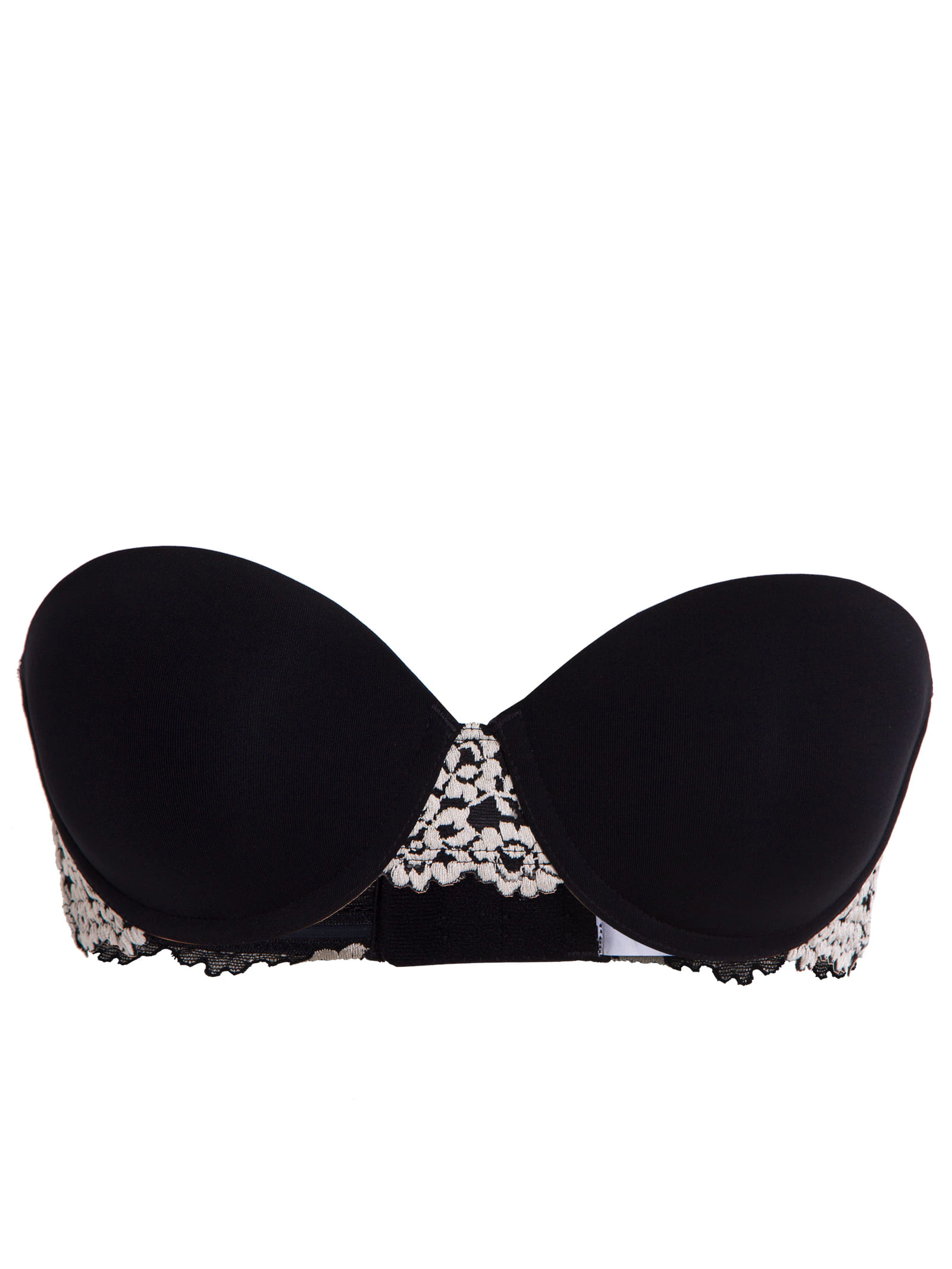Sutiã Sem Alça Microfibra Embrace Lace Wacoal Preto