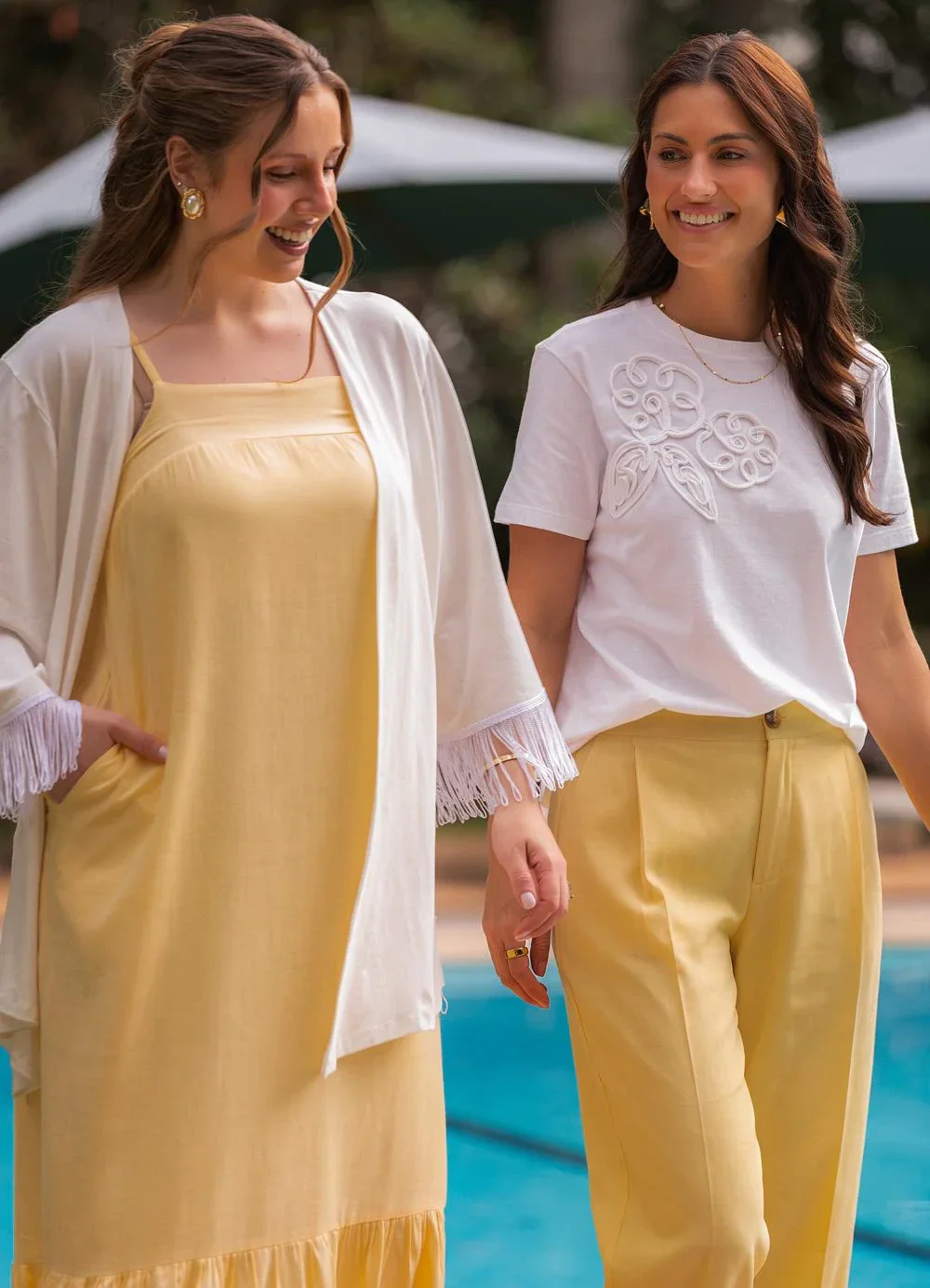 Quintess - Blusa Off White em Malha de Algodão