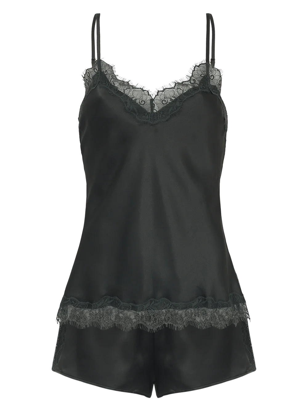 Shortdoll Cetim Renda Angelina Verde Nori