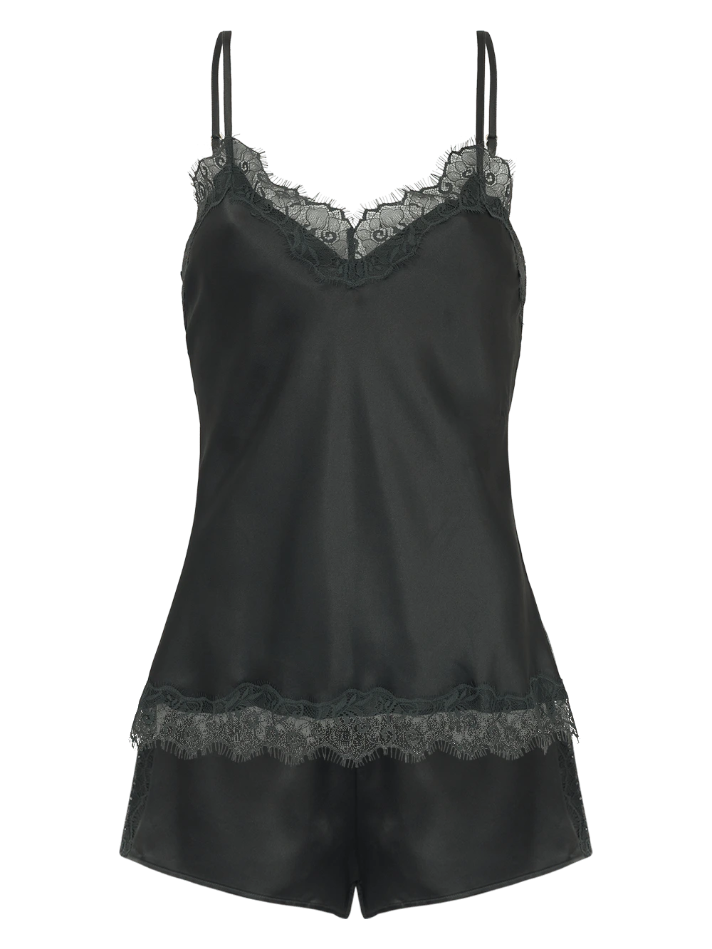 Shortdoll Cetim Renda Angelina Verde Nori