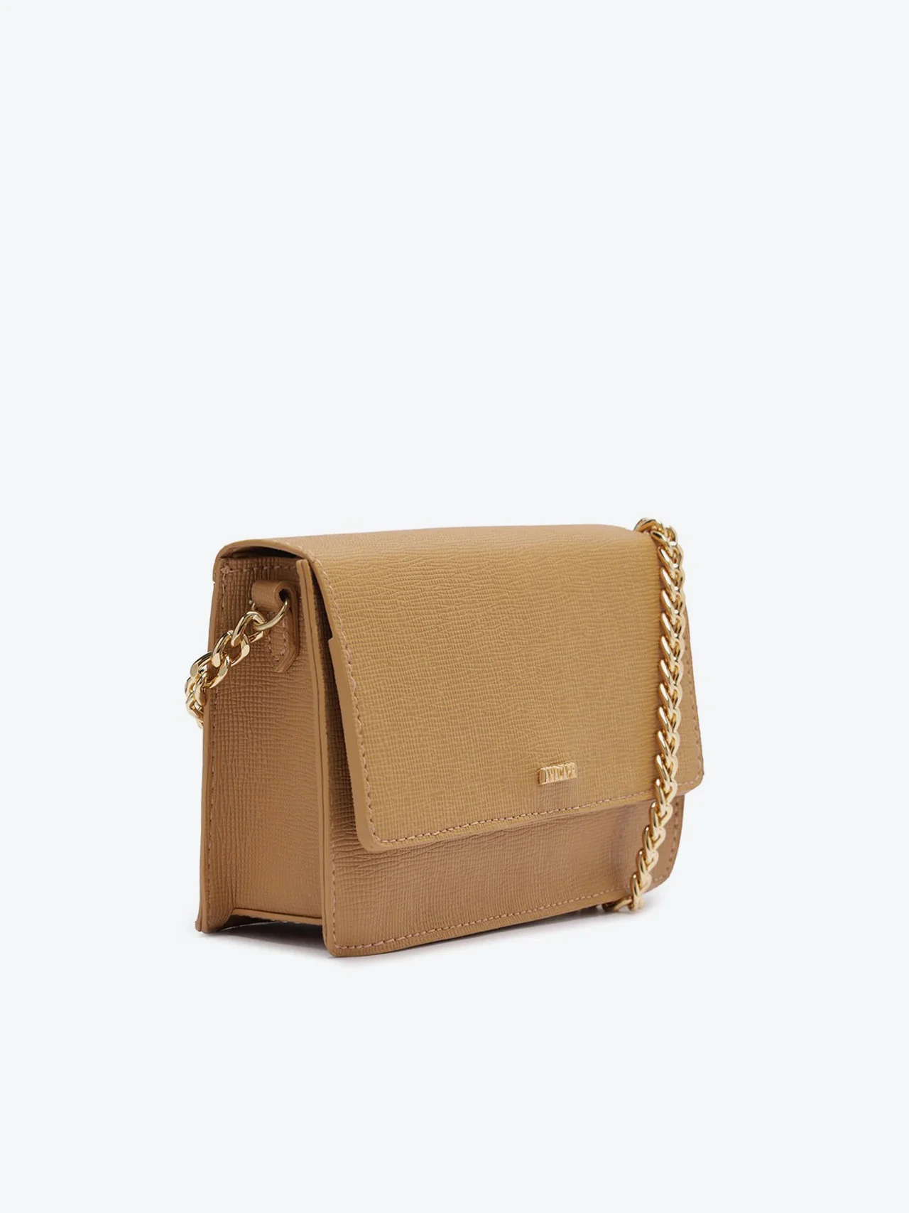 Bolsa Tiracolo Pequena Monocolor Bege
