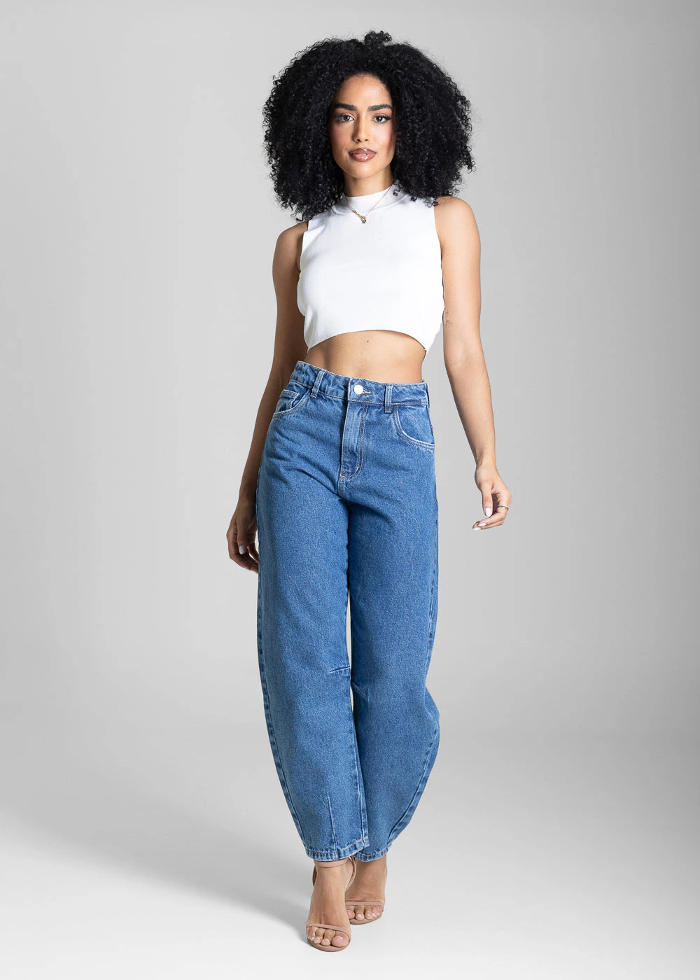 Calça Jeans Sawary Barrel - 283925 AZUL