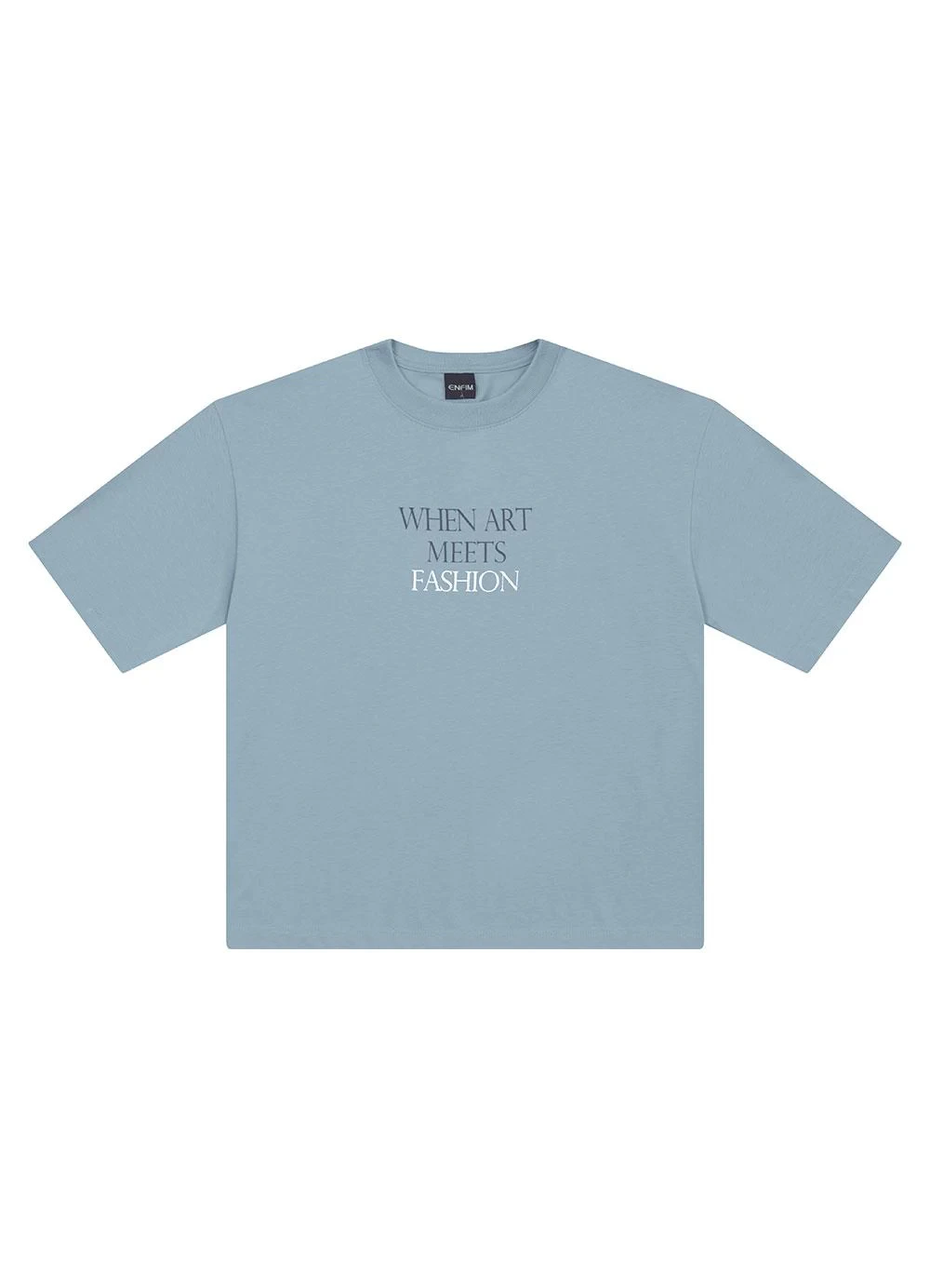 Enfim - Camiseta Ampla When Art Meets Fashion Azul