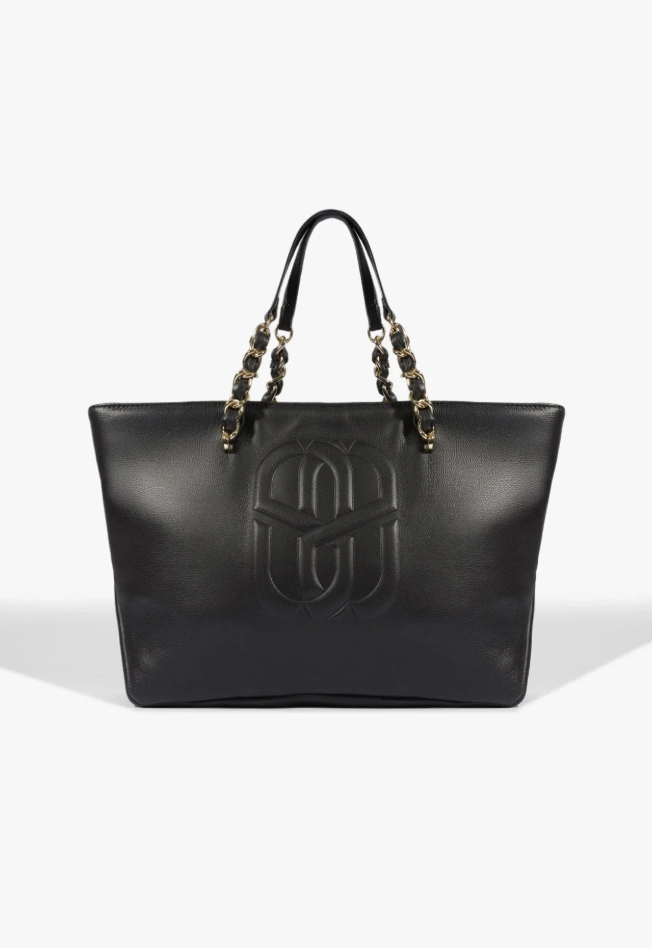 Bolsa Shopping Daphne Grande Couro Preta