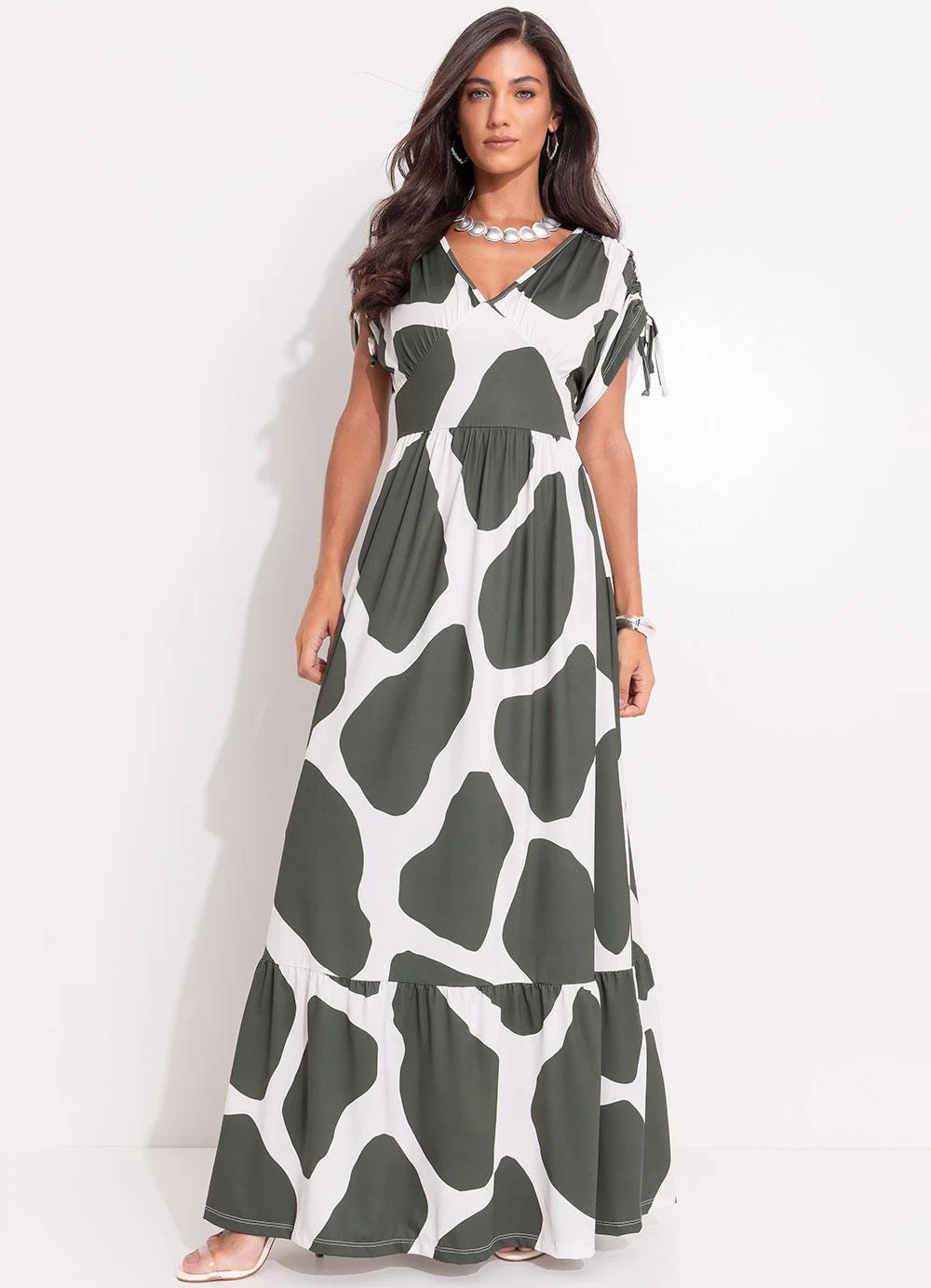 Quintess - Vestido Bicolor em Malha Fria