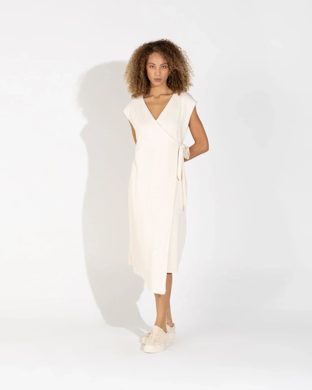 Vestido Dense Viscose Transpassado