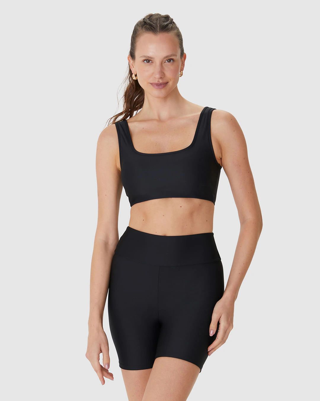 Top Regata Esportivo Decote Quadrado Bojo Removível Em Malha Stretch Malwee Active