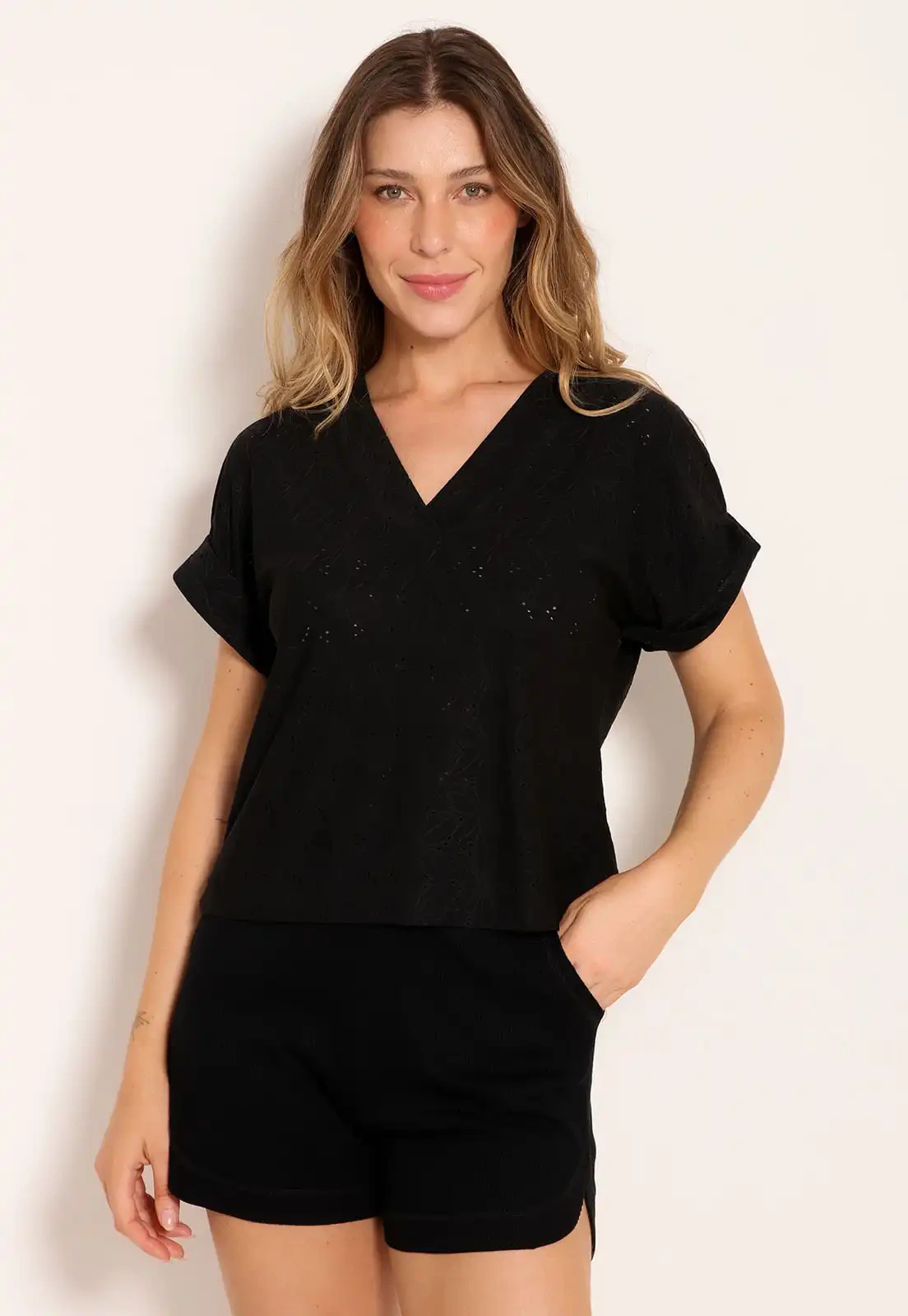 Blusa Laise Decote V