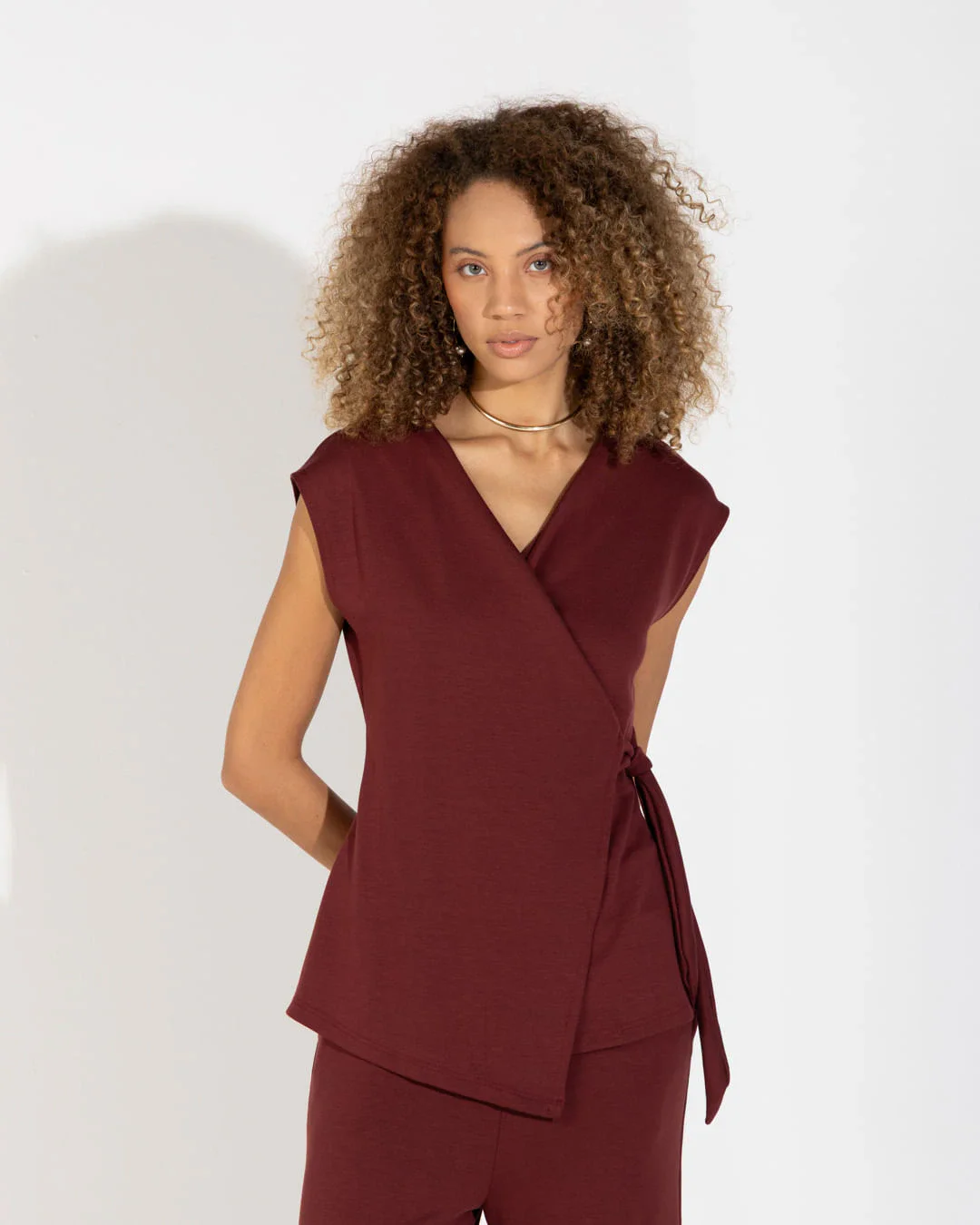 Blusa Dense Viscose Transpassada Feminina