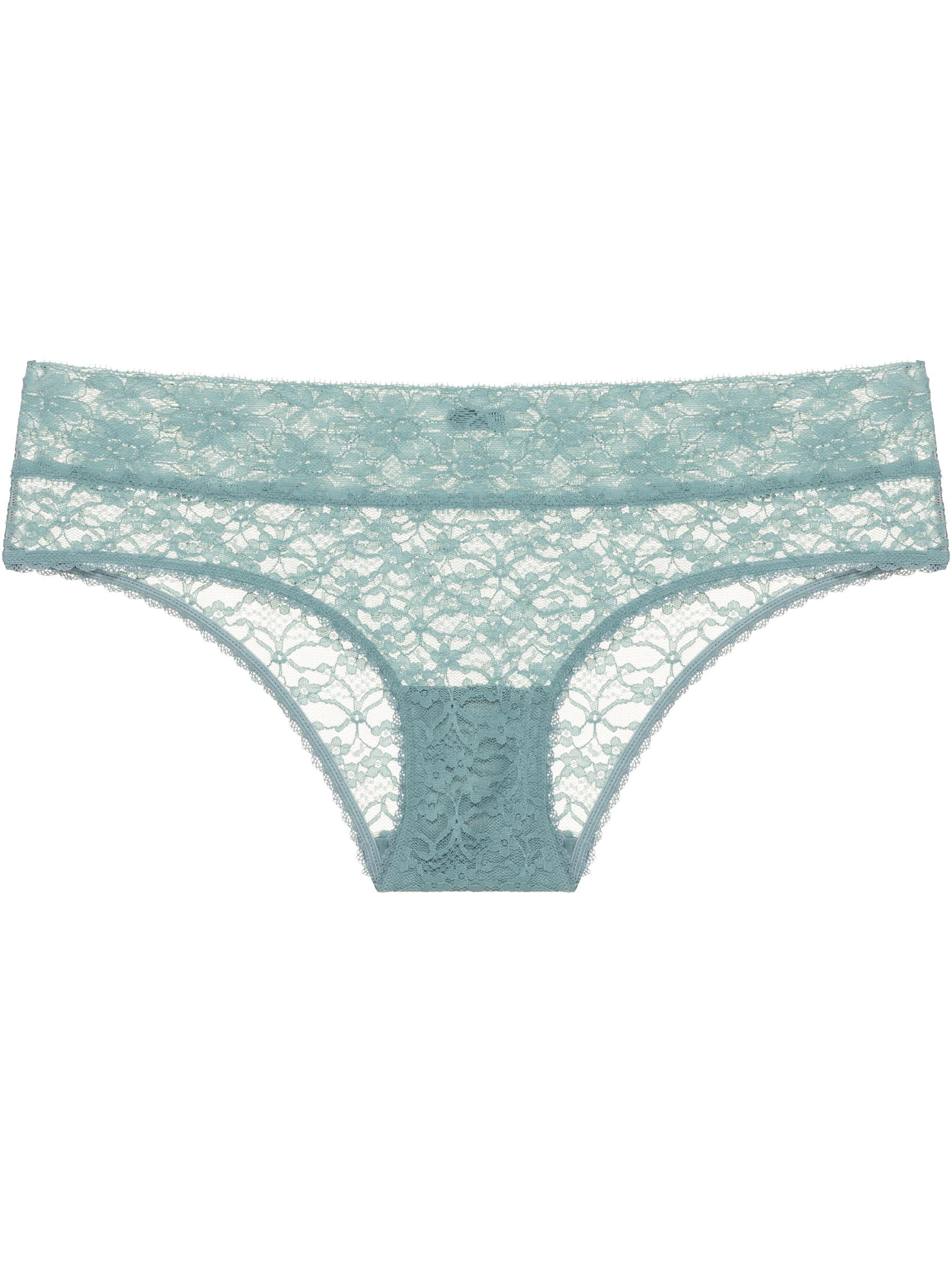 Calcinha Caleçon Renda Sweet Lace Azul Aquamarine
