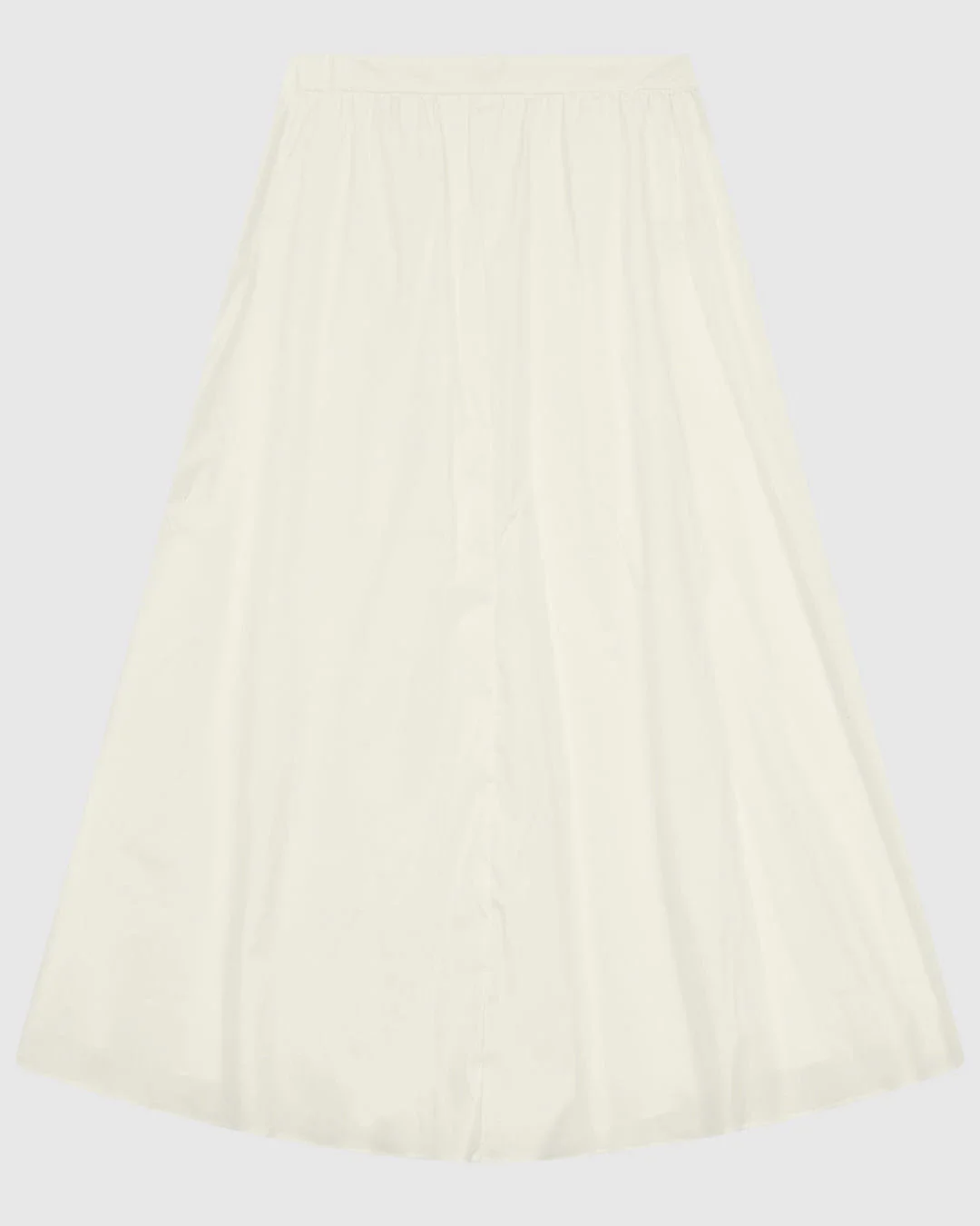 Saia Midi Feminina Pregas Bolso Funcional Em Algodão Stretch - ENFIM