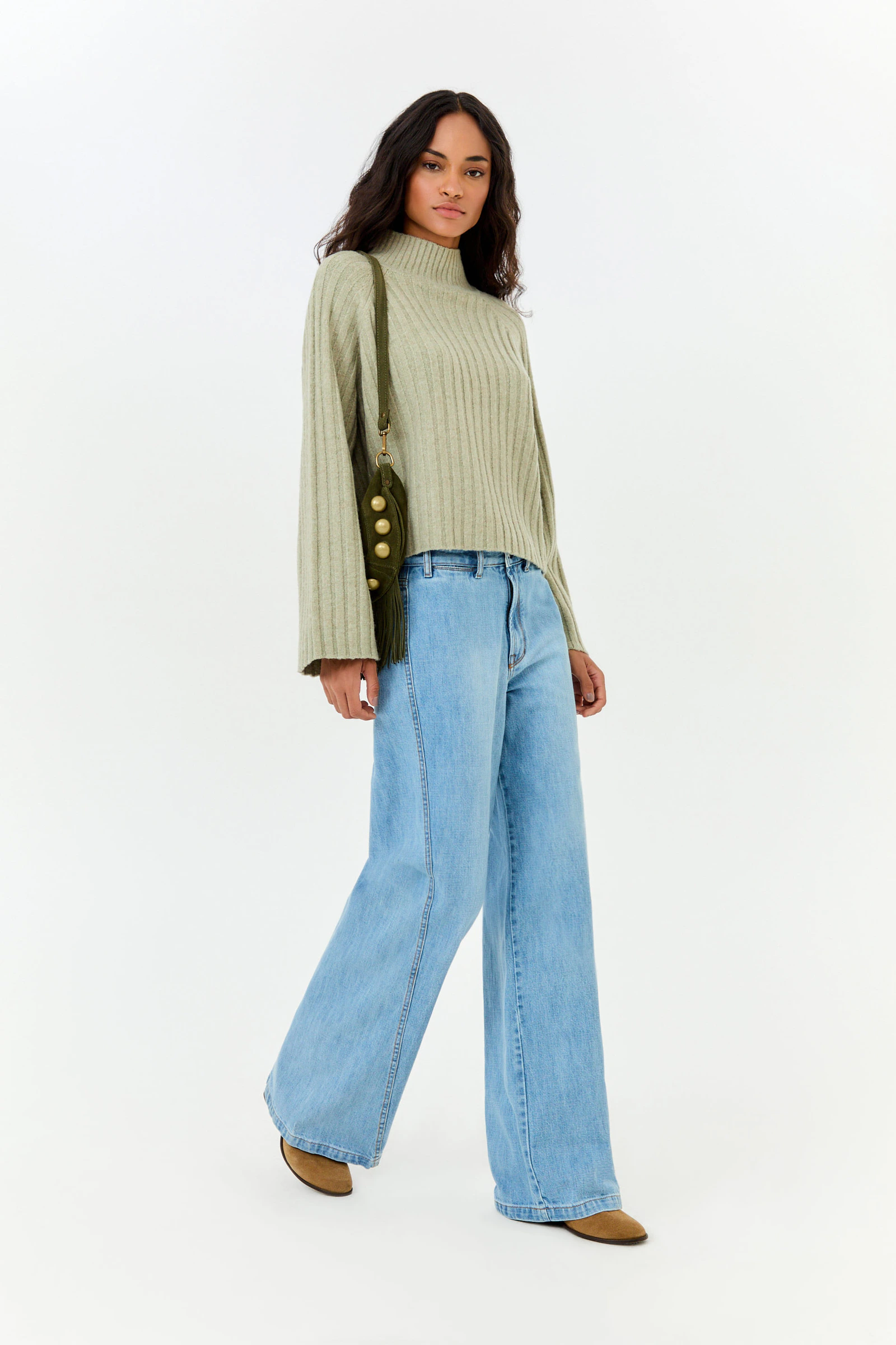 Calça Jeans Costura Deslocada