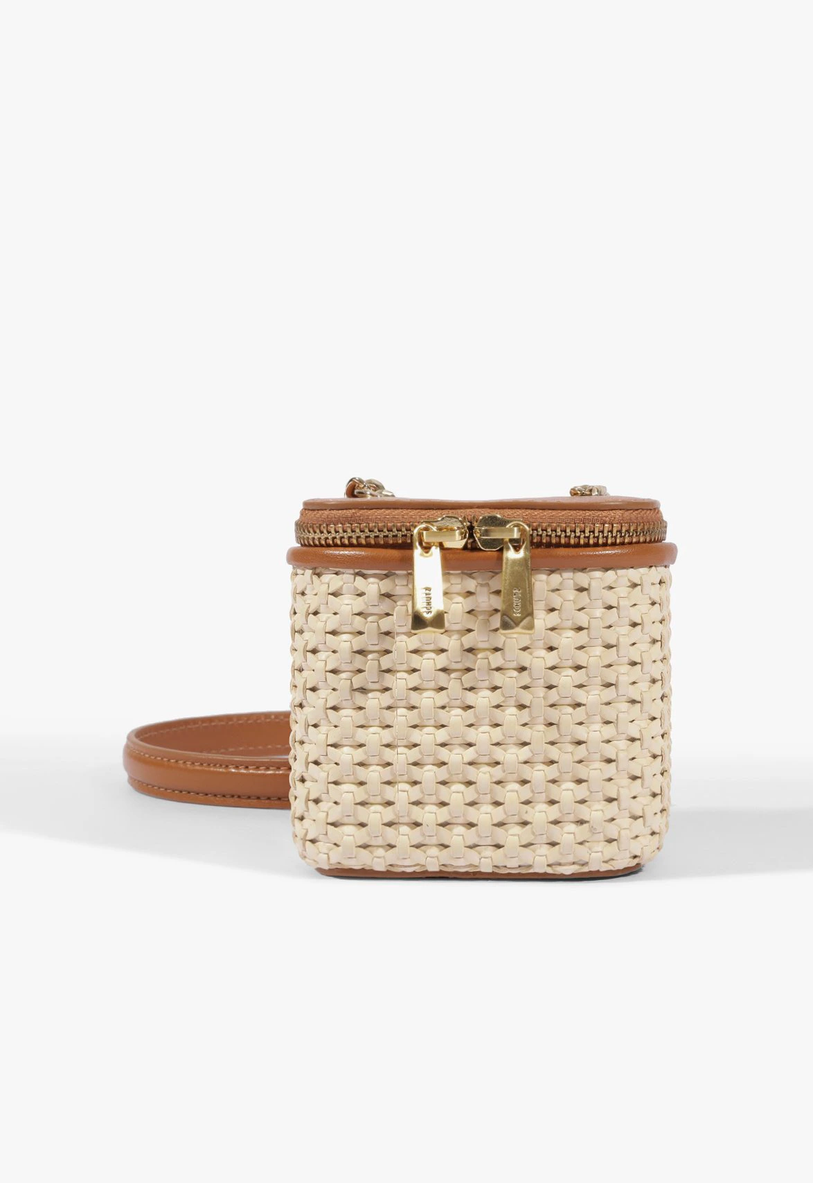 Bolsa Mini Bag Vanity Pequena Marrom